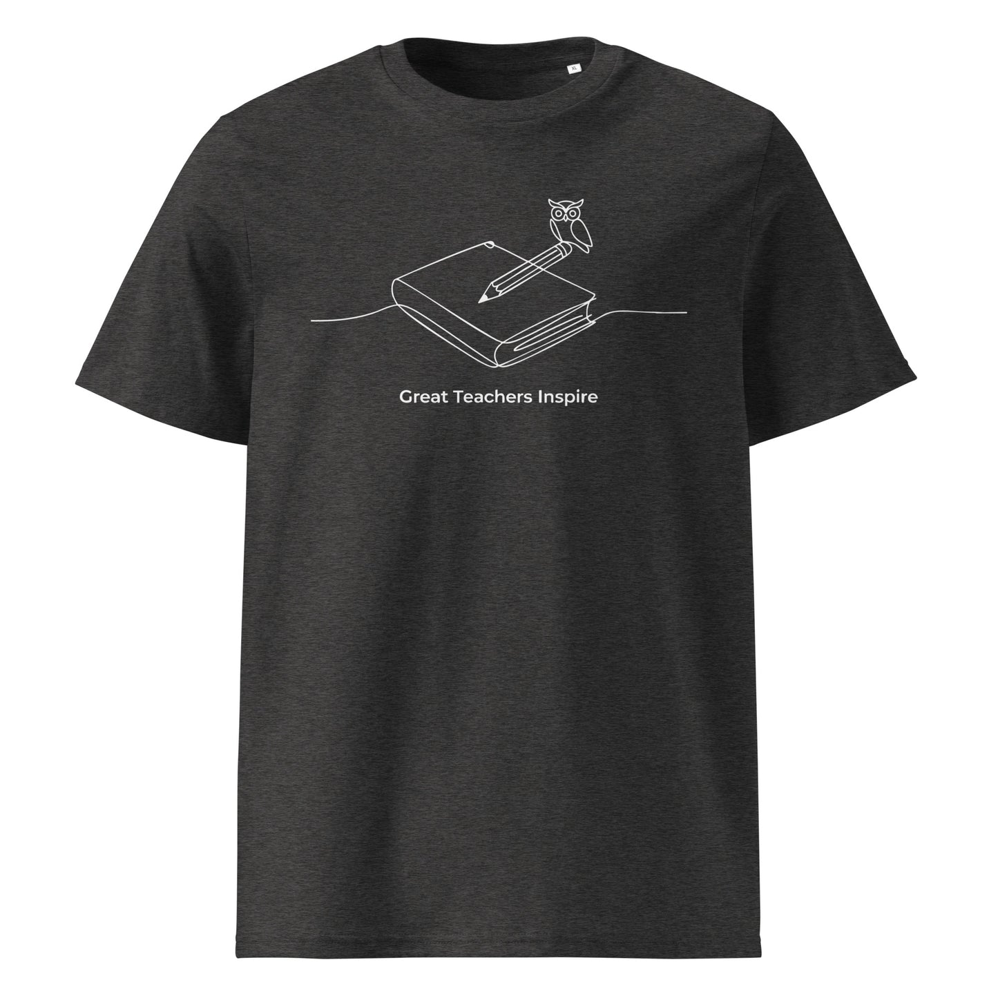 Unisex organic cotton t-shirt Dark Heather Grey Dudeily