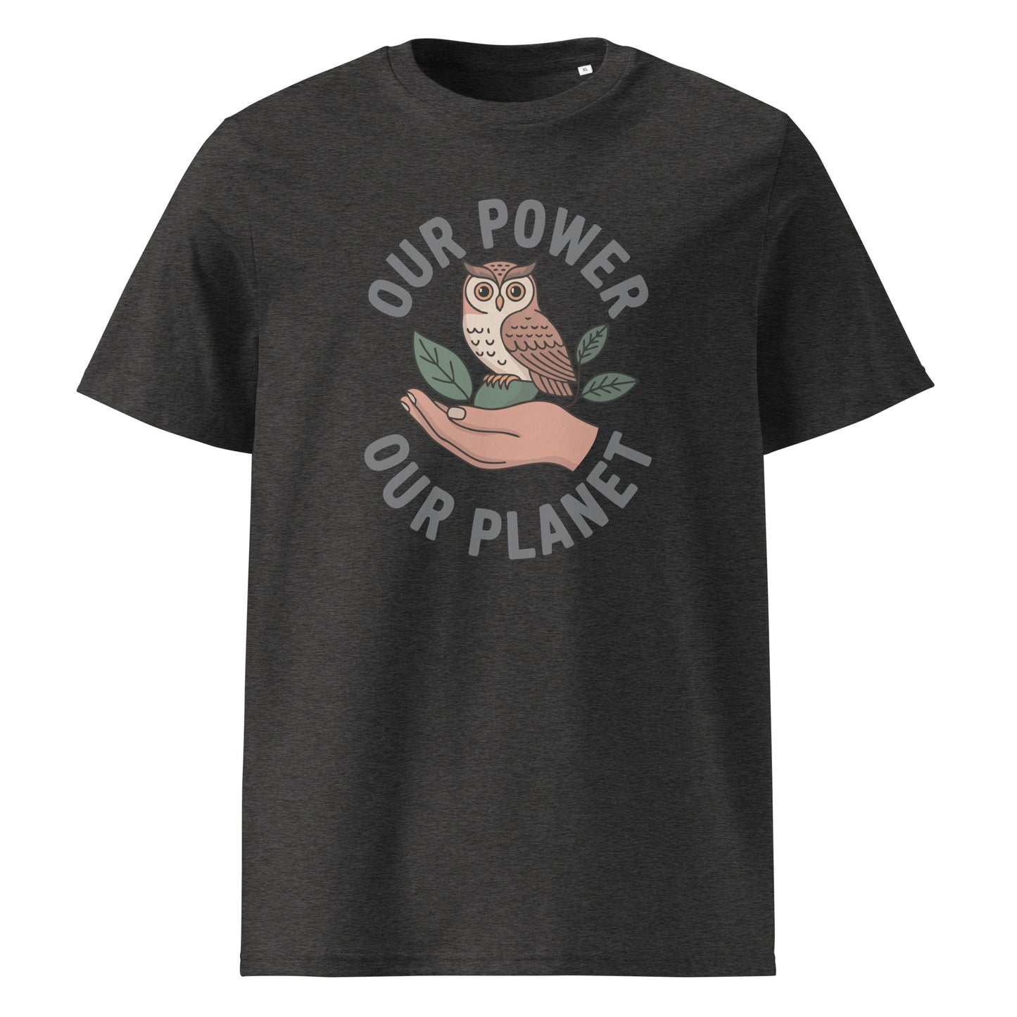 Unisex organic cotton t-shirt Dark Heather Grey Dudeily