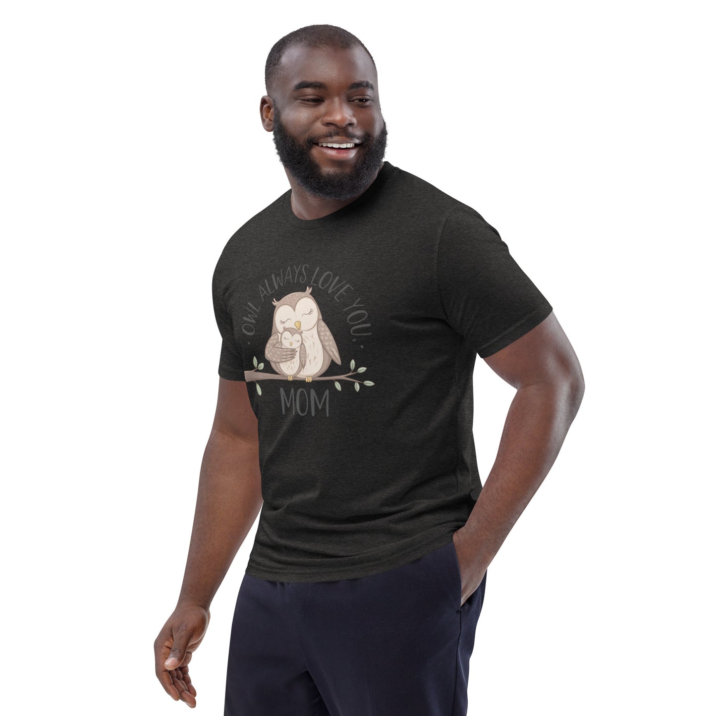 Unisex Organic Cotton T-Shirt – Eco-Friendly Owl Design by Dudeily Dudeily
