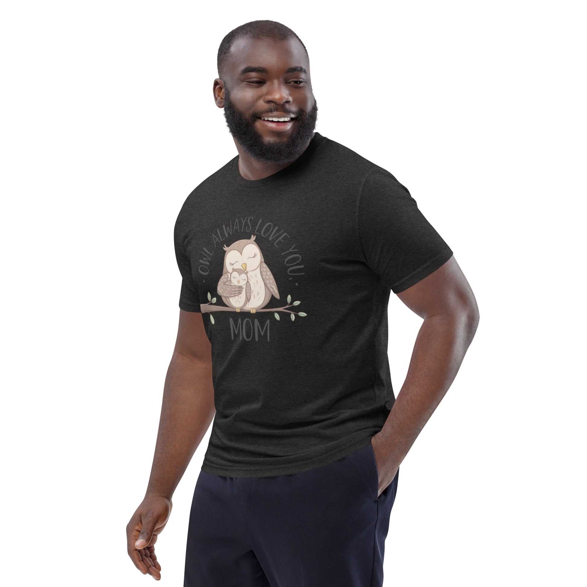 Unisex Organic Cotton T-Shirt – Eco-Friendly Owl Design by Dudeily Dudeily