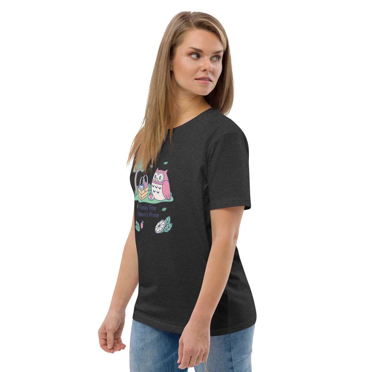 Unisex Organic Cotton T-Shirt – OwlNest Sustainable Fashion Essential for Family Day Dudeily