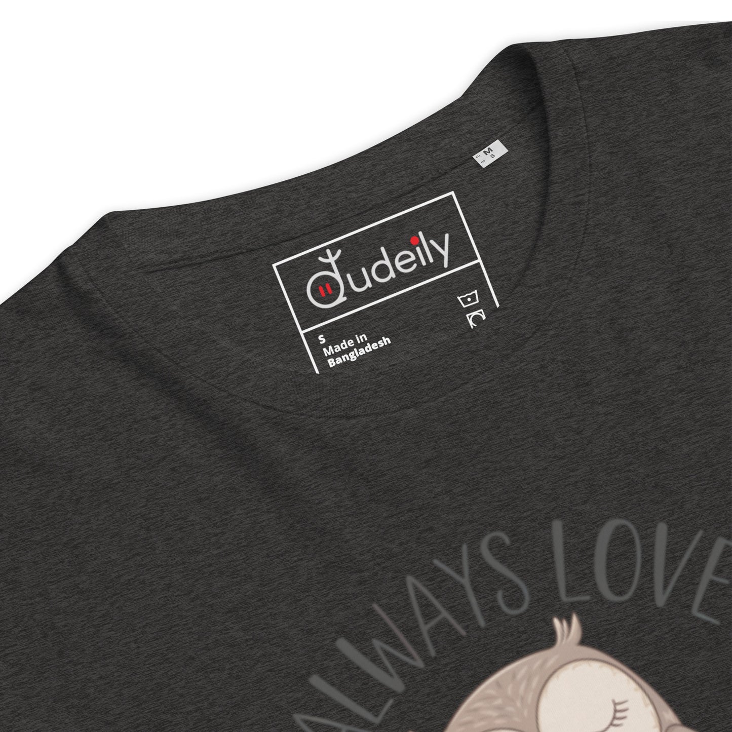 Unisex Organic Cotton T-Shirt – Eco-Friendly Owl Design by Dudeily Dudeily