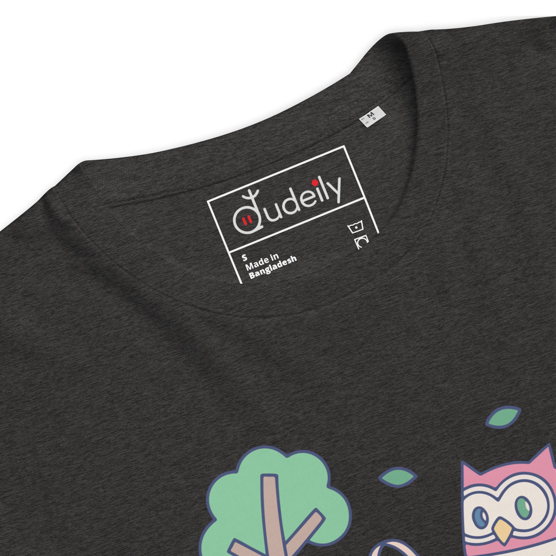 Unisex Organic Cotton T-Shirt – OwlNest Sustainable Fashion Essential for Family Day Dudeily