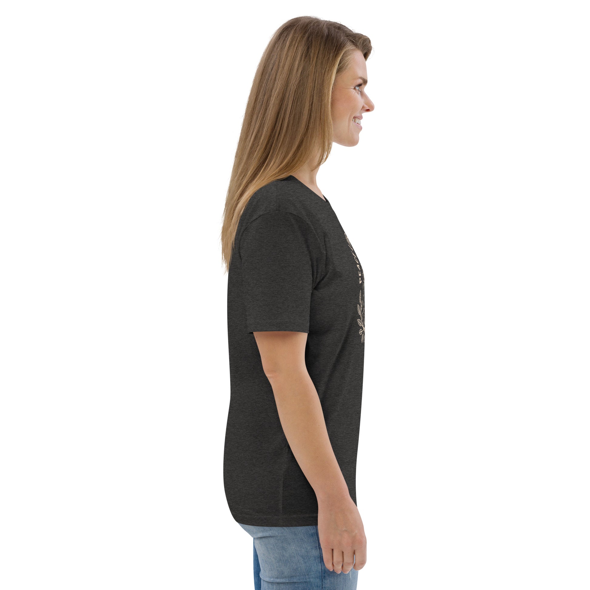 Unisex Organic Cotton T-Shirt: 'Peace in the Night' | Sustainable Owl Fashion USA Dudeily