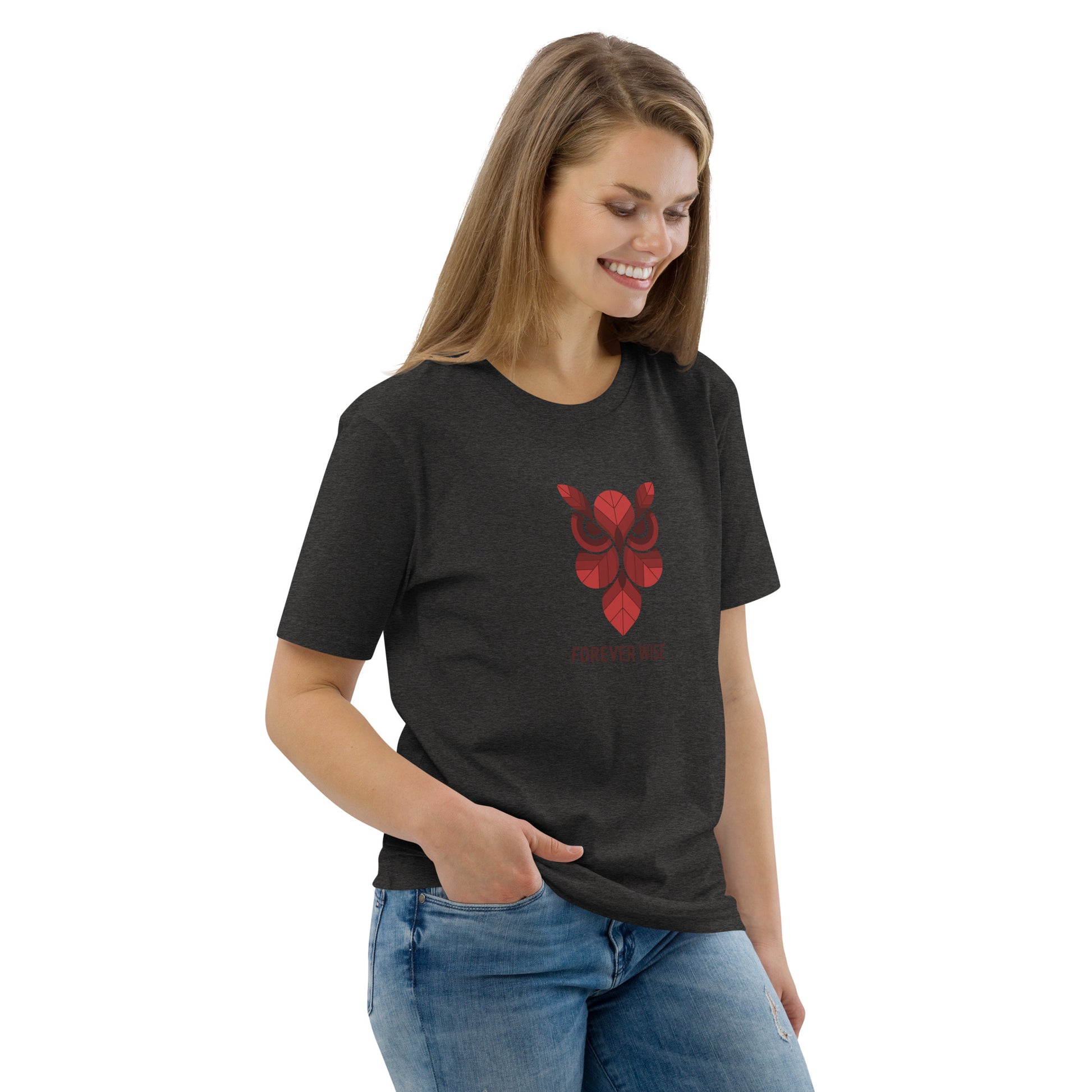 Unisex Organic Cotton T-Shirt: 'Forever Wise' | Sustainable Owl Fashion USA Dudeily