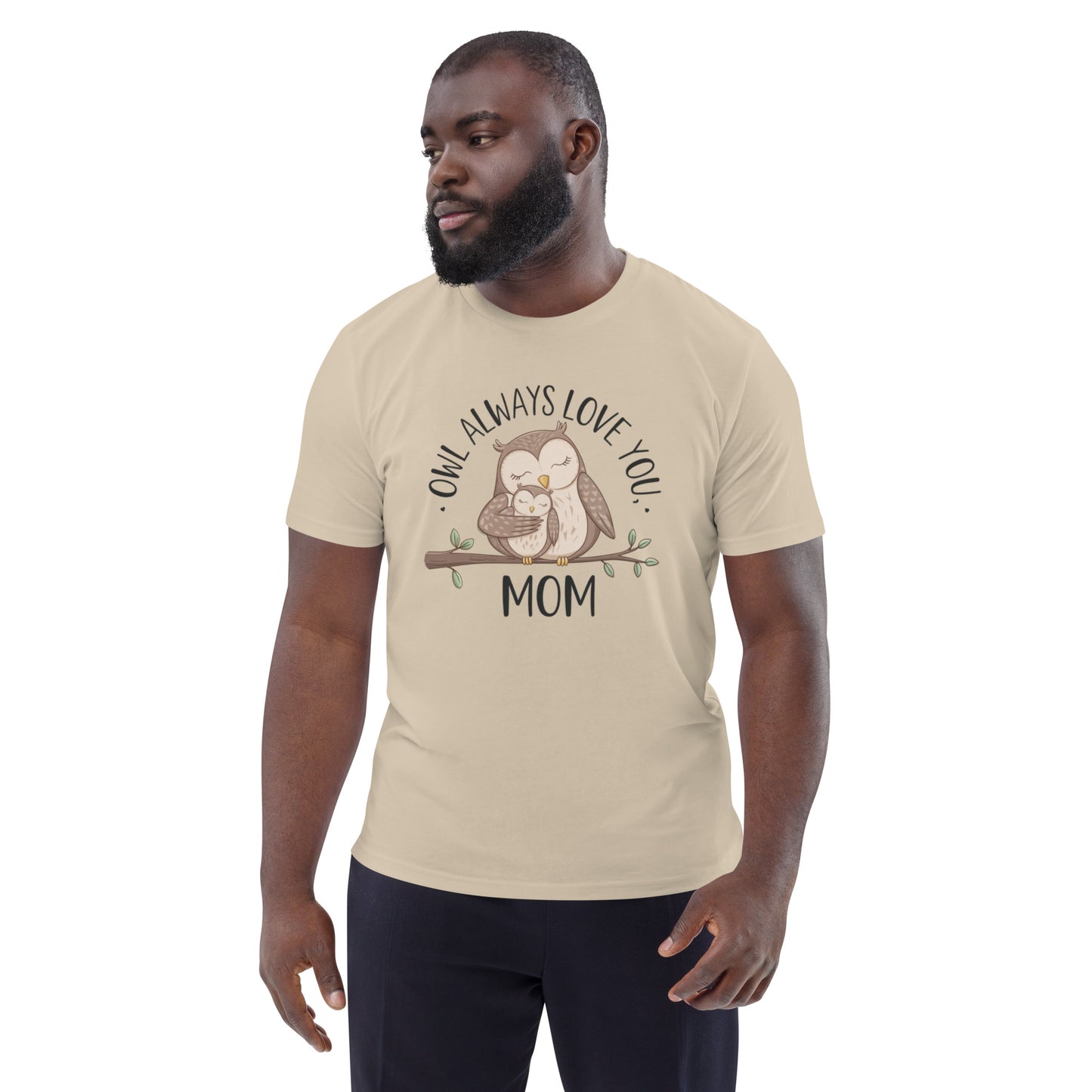 Unisex Organic Cotton T-Shirt – Eco-Friendly Owl Design by Dudeily Dudeily