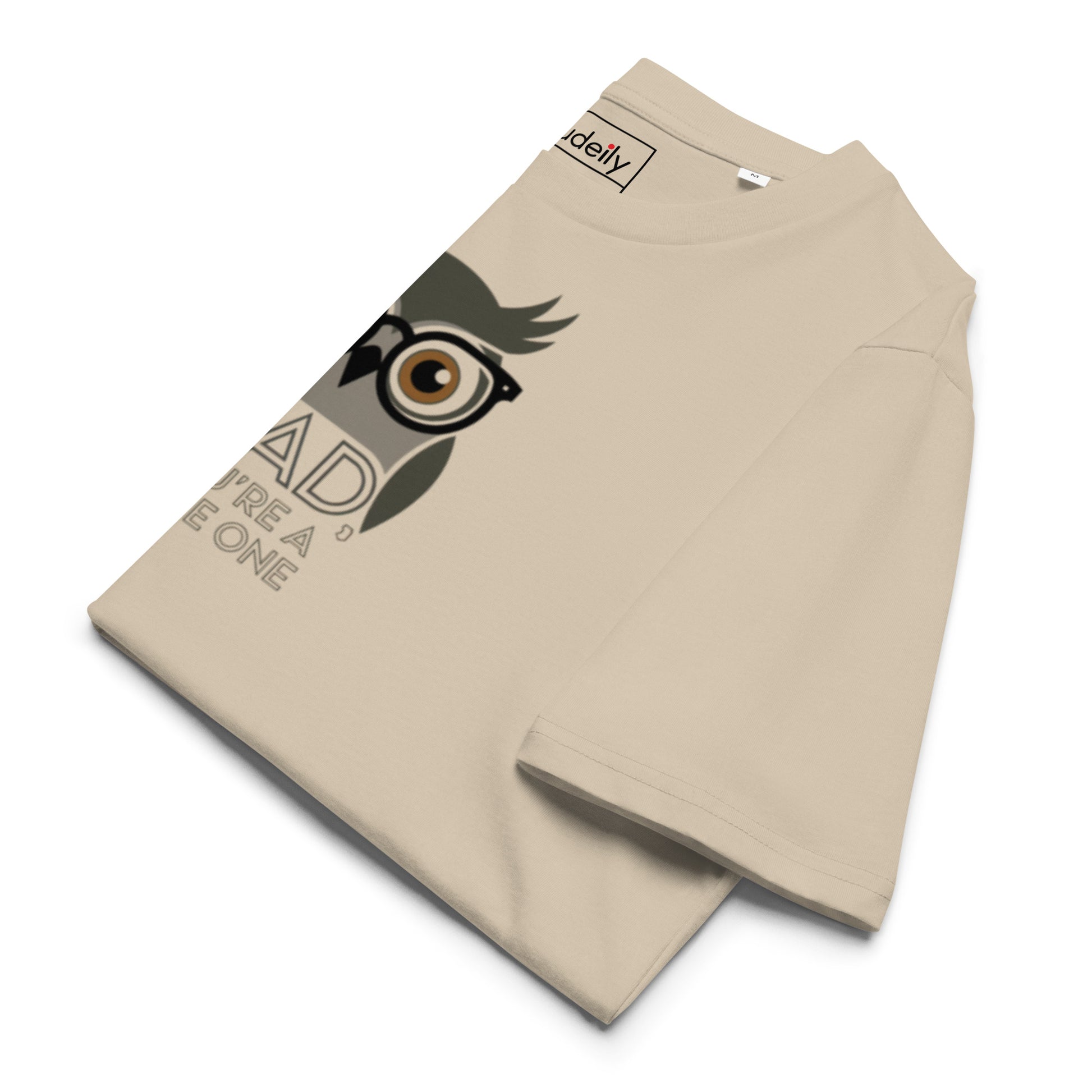 Unisex Organic Cotton T-Shirt – Owl-Themed Eco-Friendly Style for Father's Day Gifts by Dudeily Dudeily