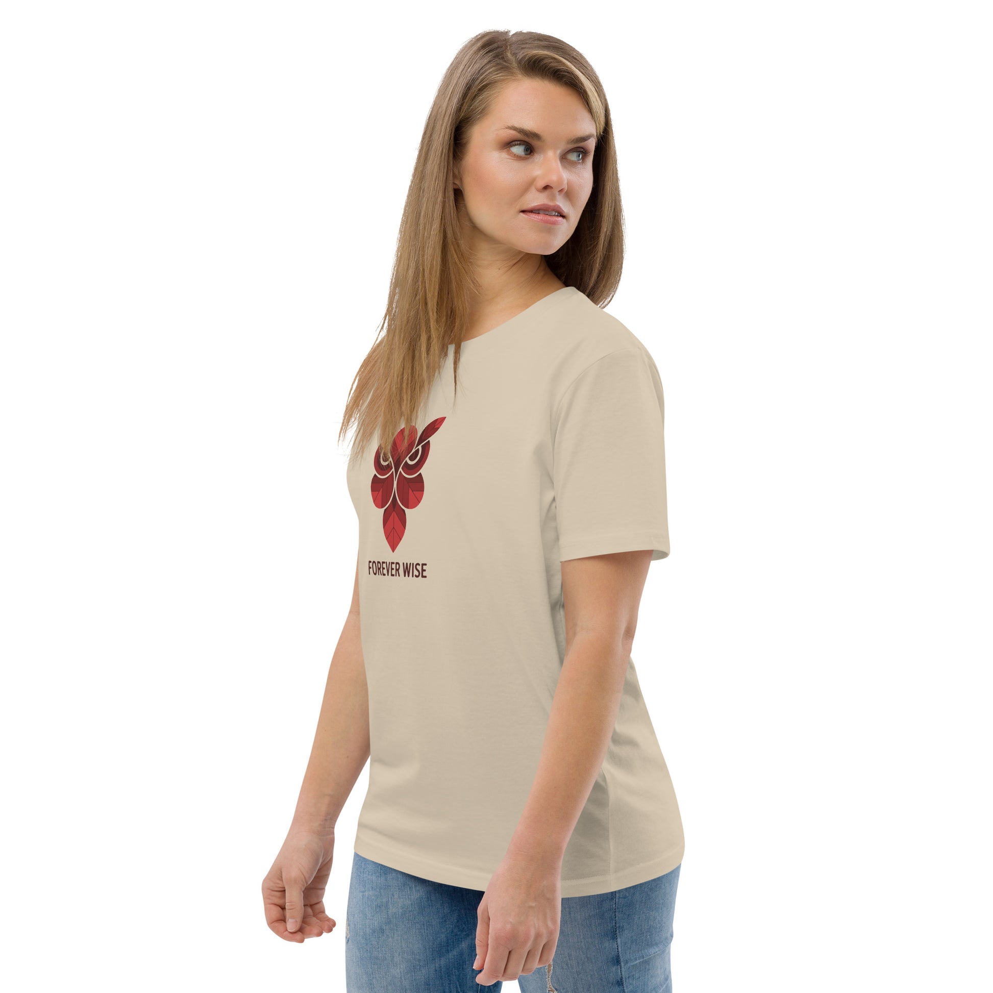 Unisex Organic Cotton T-Shirt: 'Forever Wise' | Sustainable Owl Fashion USA Dudeily