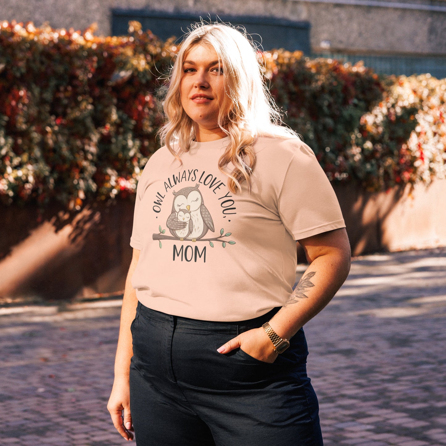 Unisex Organic Cotton T-Shirt – Eco-Friendly Owl Design by Dudeily Dudeily