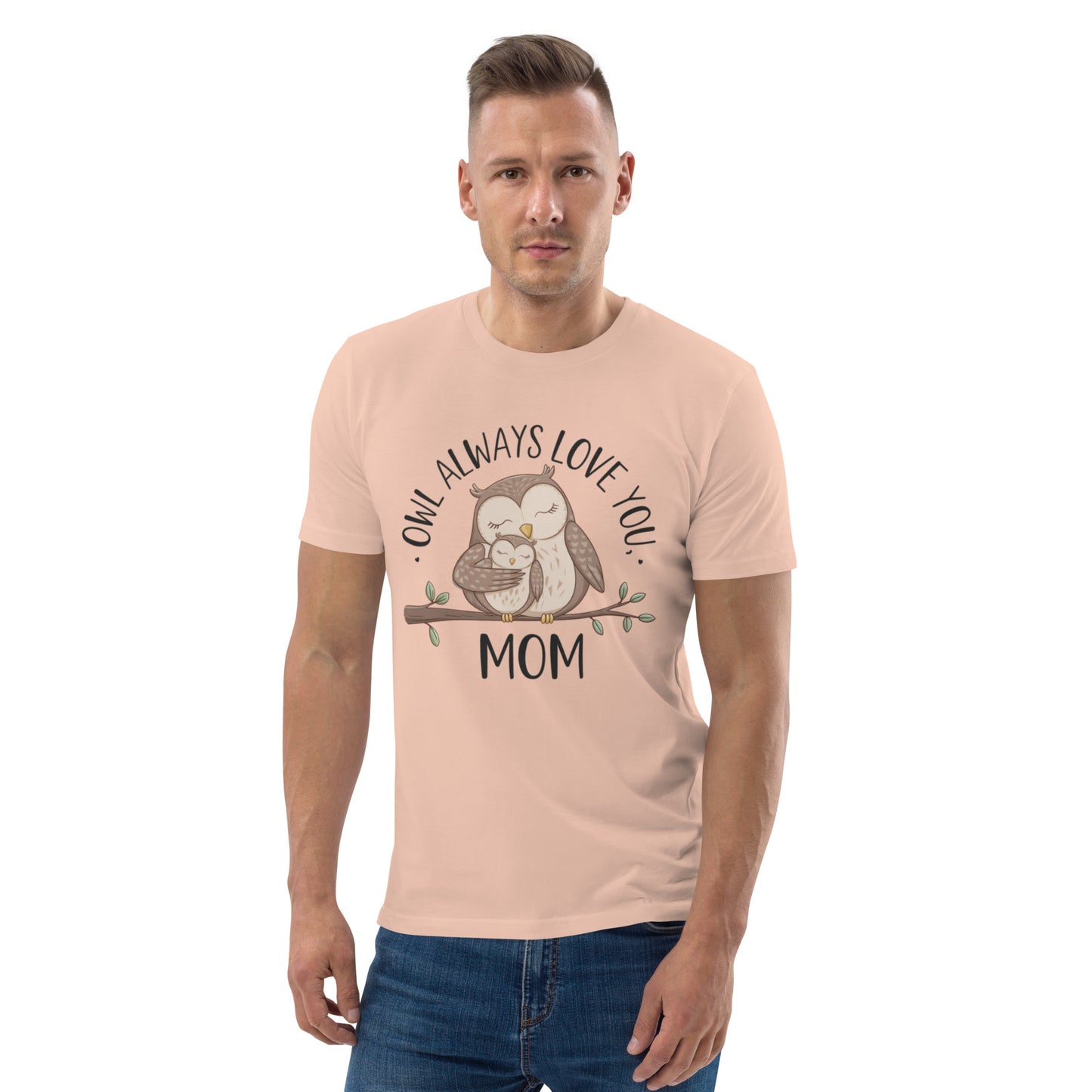 Unisex Organic Cotton T-Shirt – Eco-Friendly Owl Design by Dudeily Dudeily