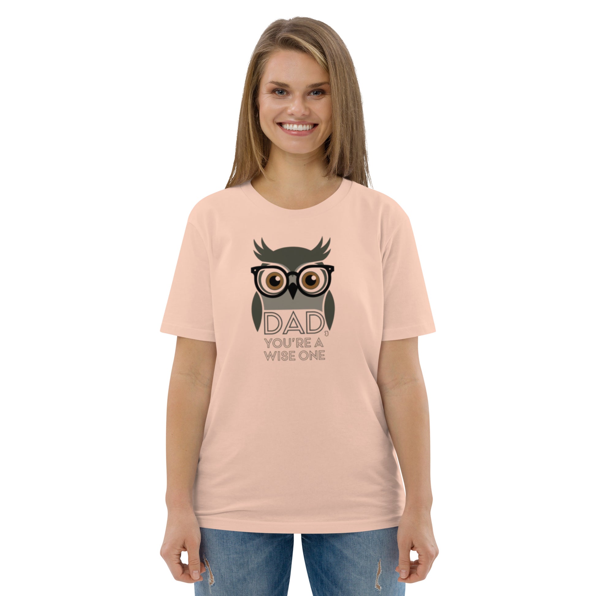 Unisex Organic Cotton T-Shirt – Owl-Themed Eco-Friendly Style for Father's Day Gifts by Dudeily Dudeily