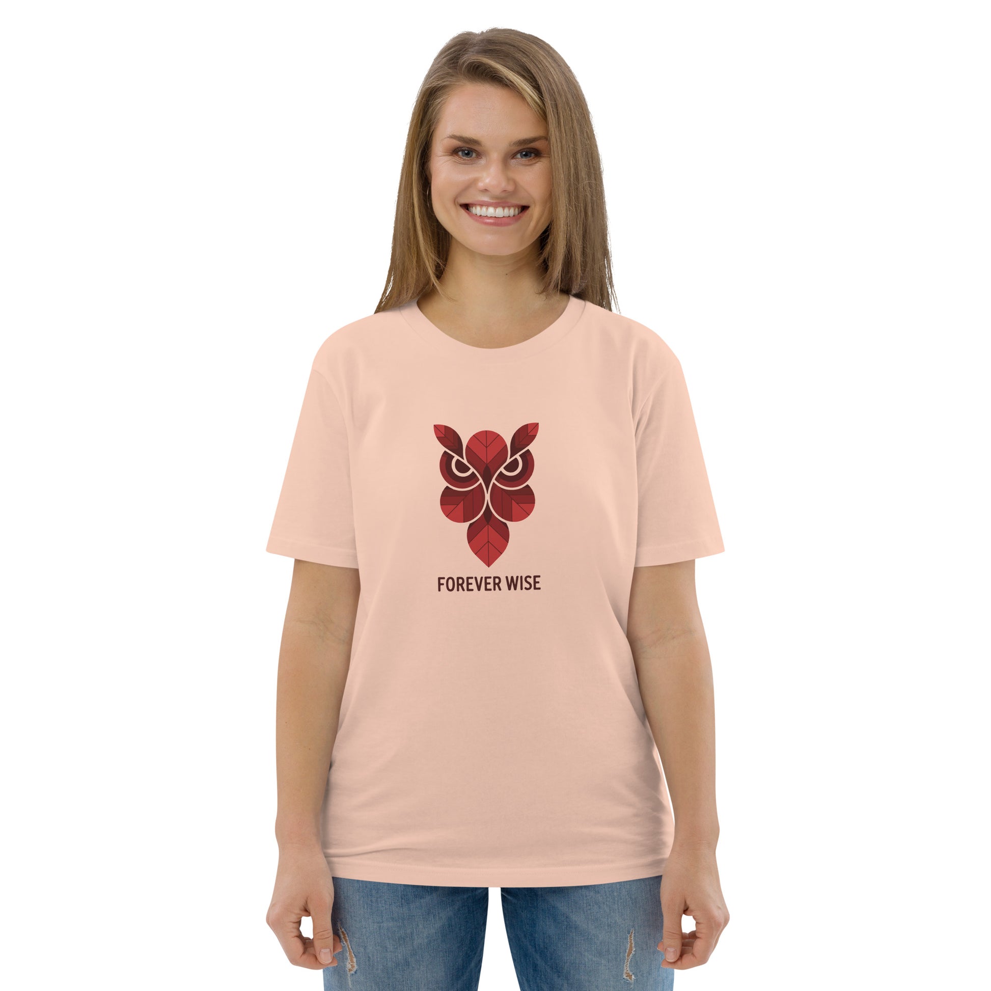 Unisex Organic Cotton T-Shirt: 'Forever Wise' | Sustainable Owl Fashion USA Dudeily