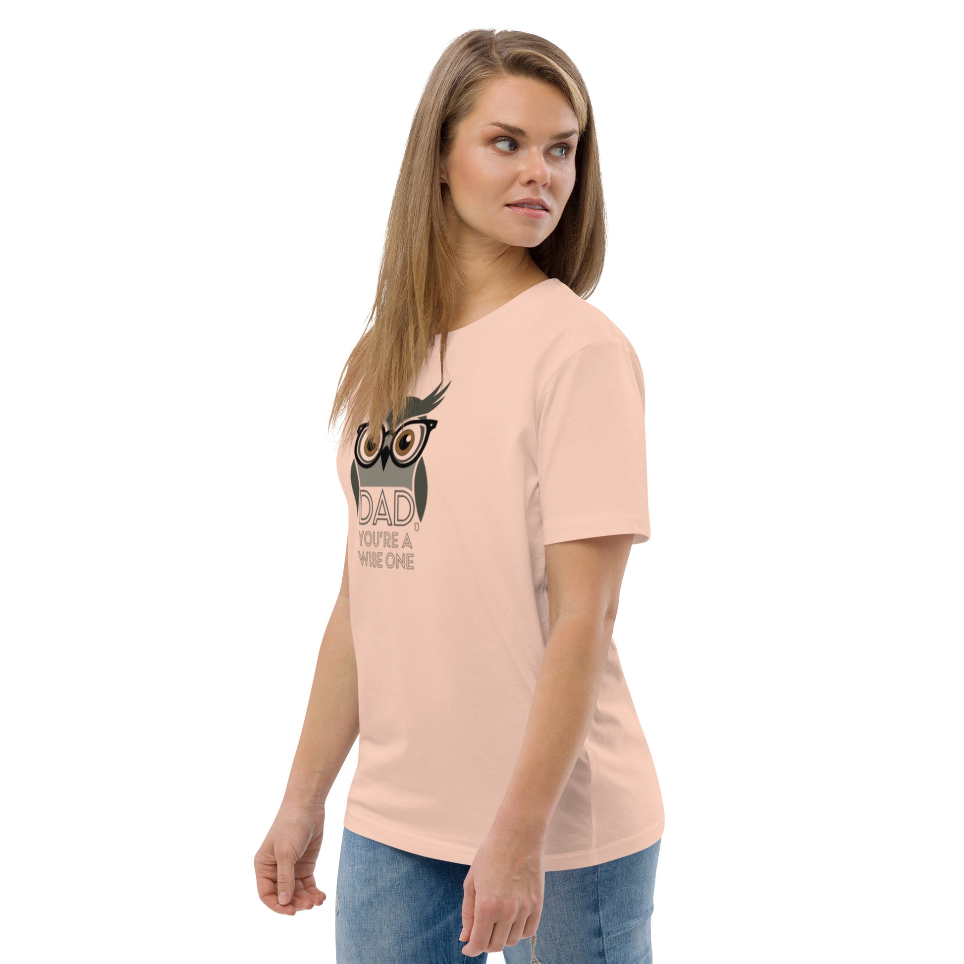Unisex Organic Cotton T-Shirt – Owl-Themed Eco-Friendly Style for Father's Day Gifts by Dudeily Dudeily
