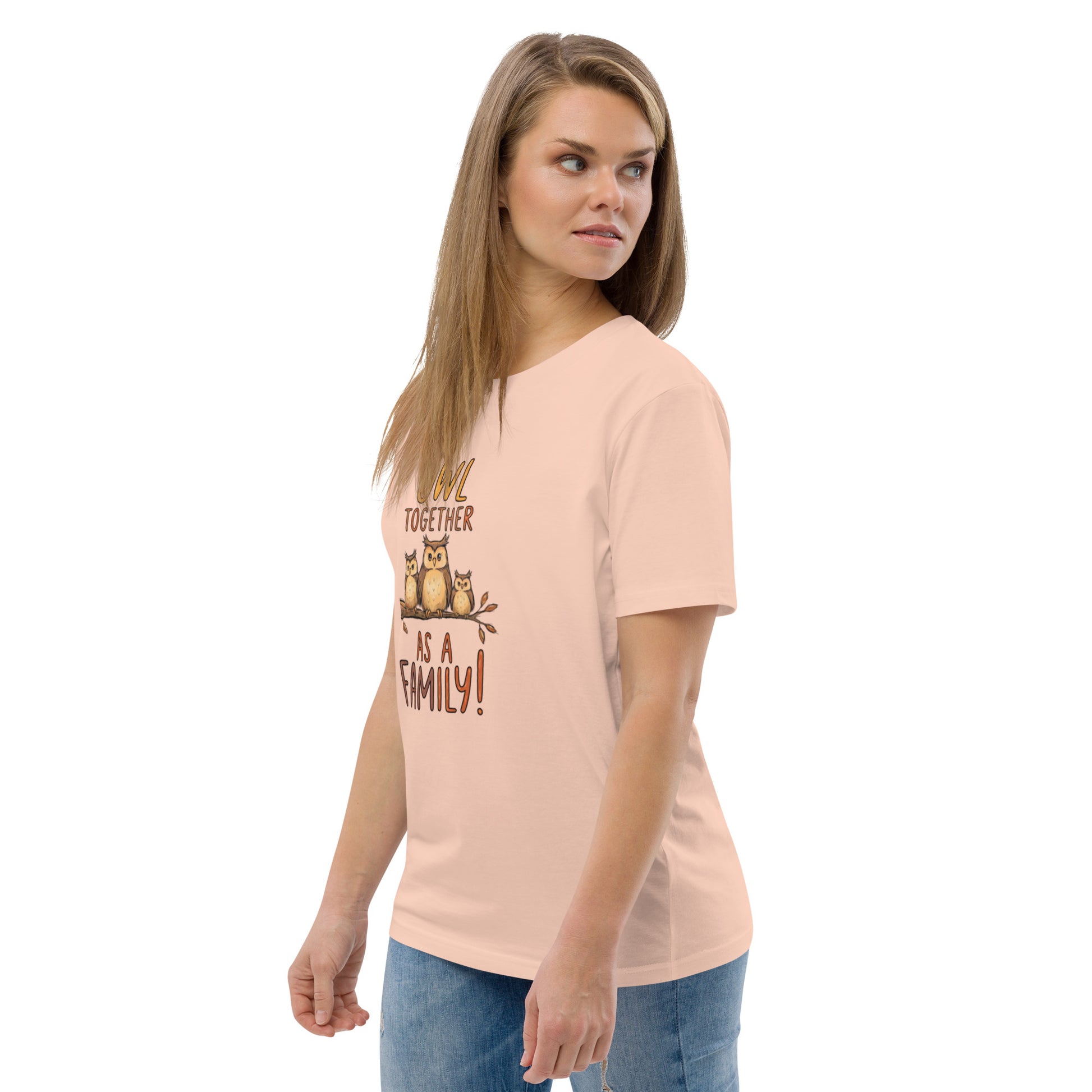 Unisex Organic Cotton T-Shirt – OwlNest Sustainable Fashion Classic for Family Day Outings Dudeily