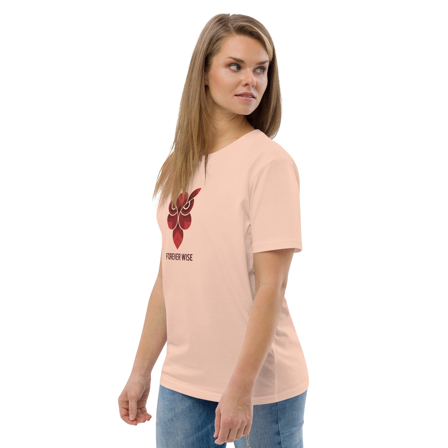 Unisex Organic Cotton T-Shirt: 'Forever Wise' | Sustainable Owl Fashion USA Dudeily