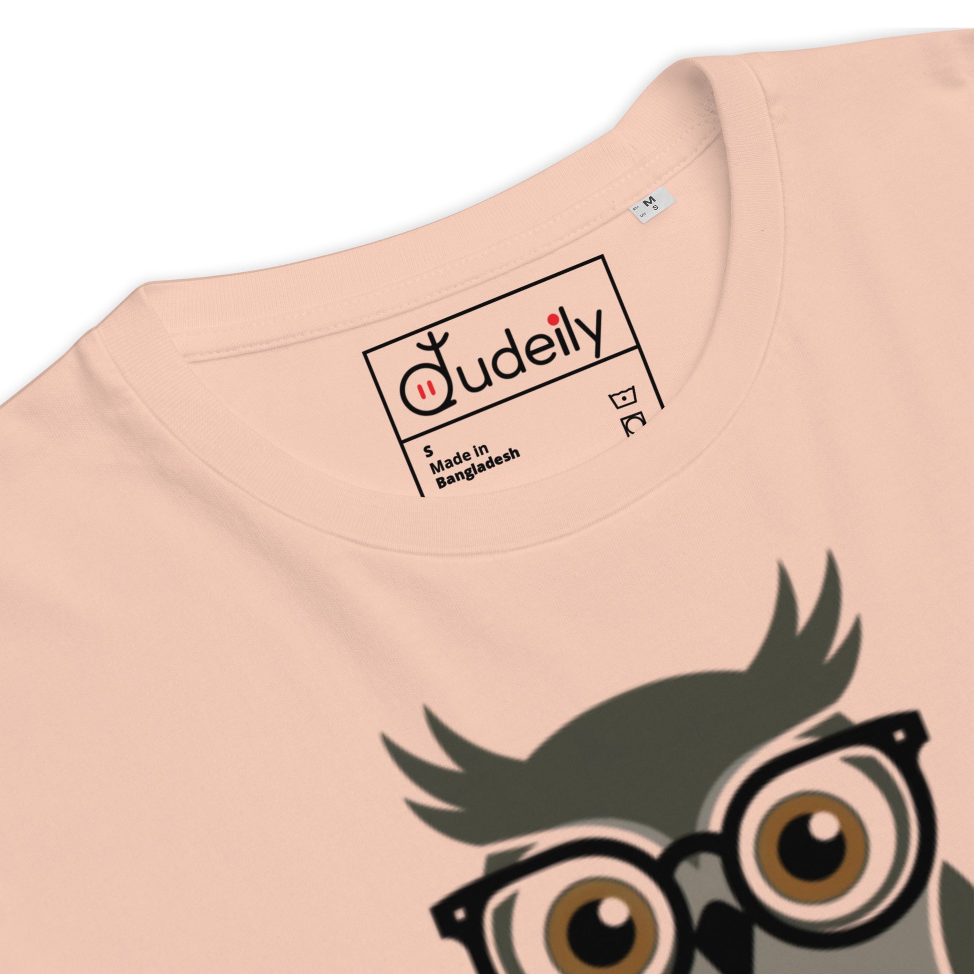Unisex Organic Cotton T-Shirt – Owl-Themed Eco-Friendly Style for Father's Day Gifts by Dudeily Dudeily