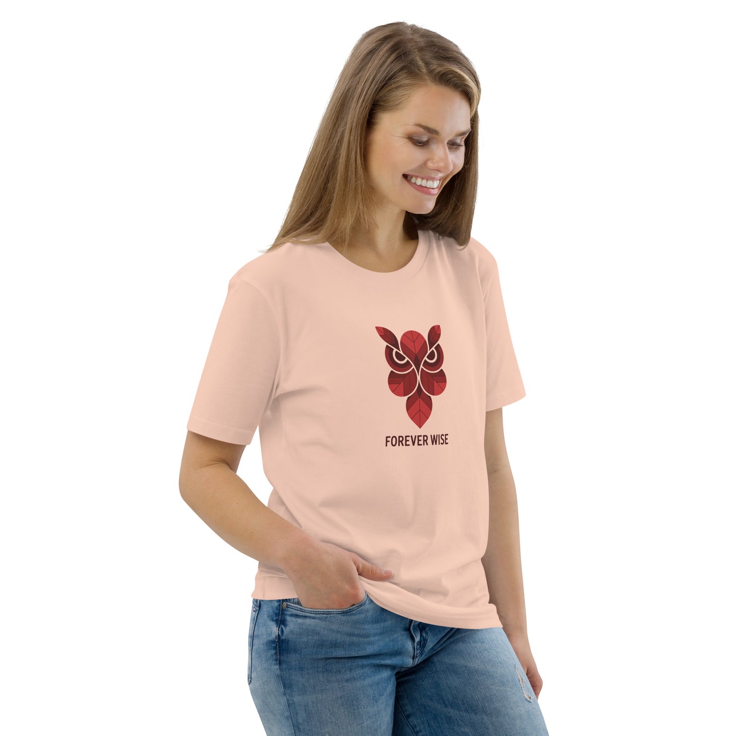 Unisex Organic Cotton T-Shirt: 'Forever Wise' | Sustainable Owl Fashion USA Dudeily
