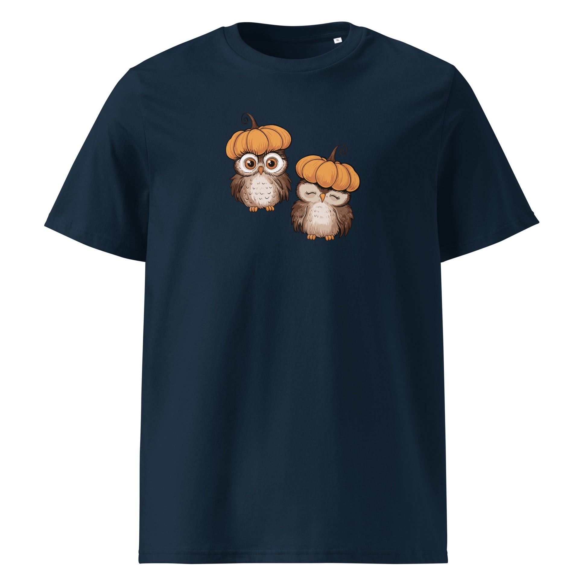 Unisex Organic Cotton T-Shirt: Halloween Owl Eco Style USA Dudeily