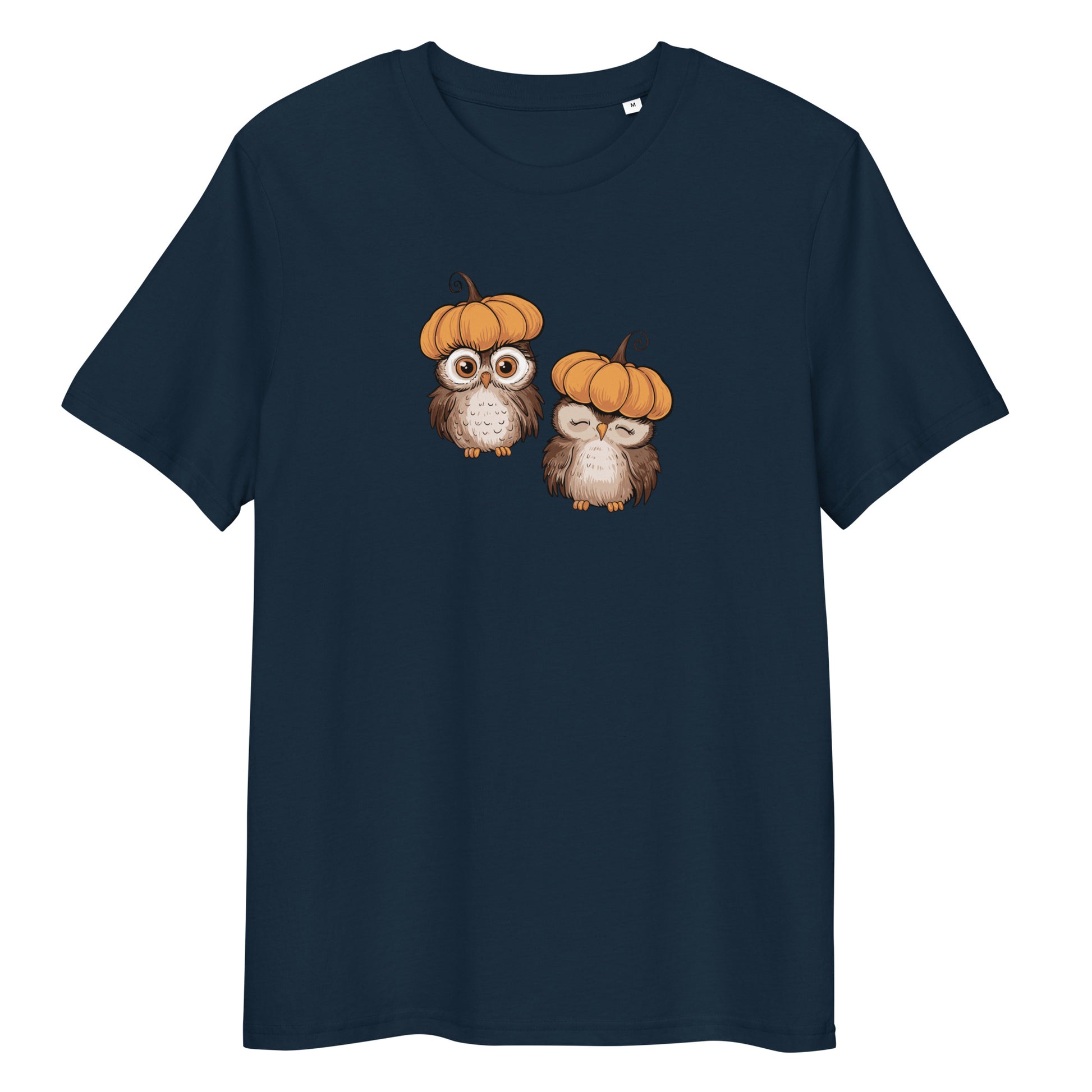 Unisex Organic Cotton T-Shirt: Halloween Owl Eco Style USA Dudeily