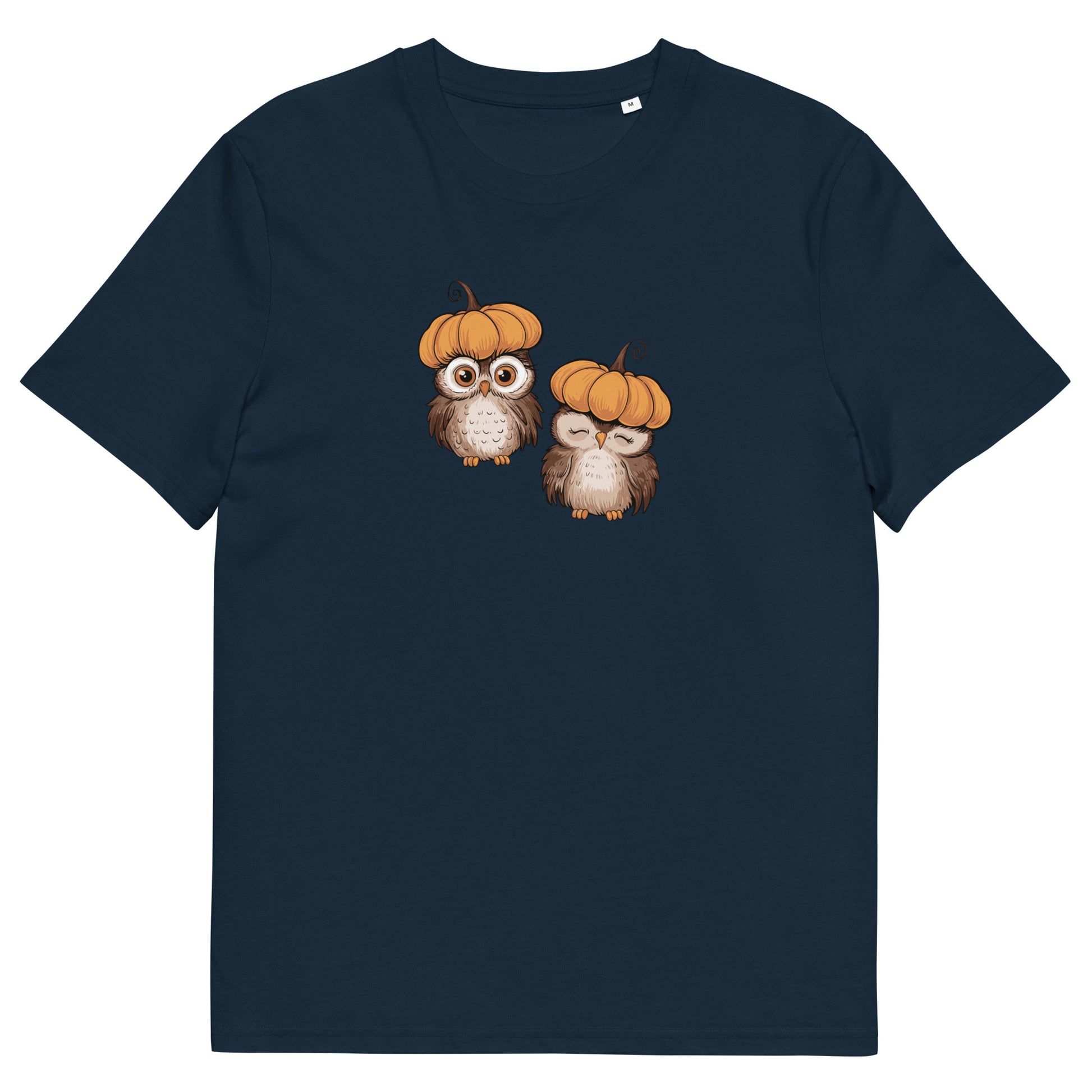 Unisex Organic Cotton T-Shirt: Halloween Owl Eco Style USA Dudeily