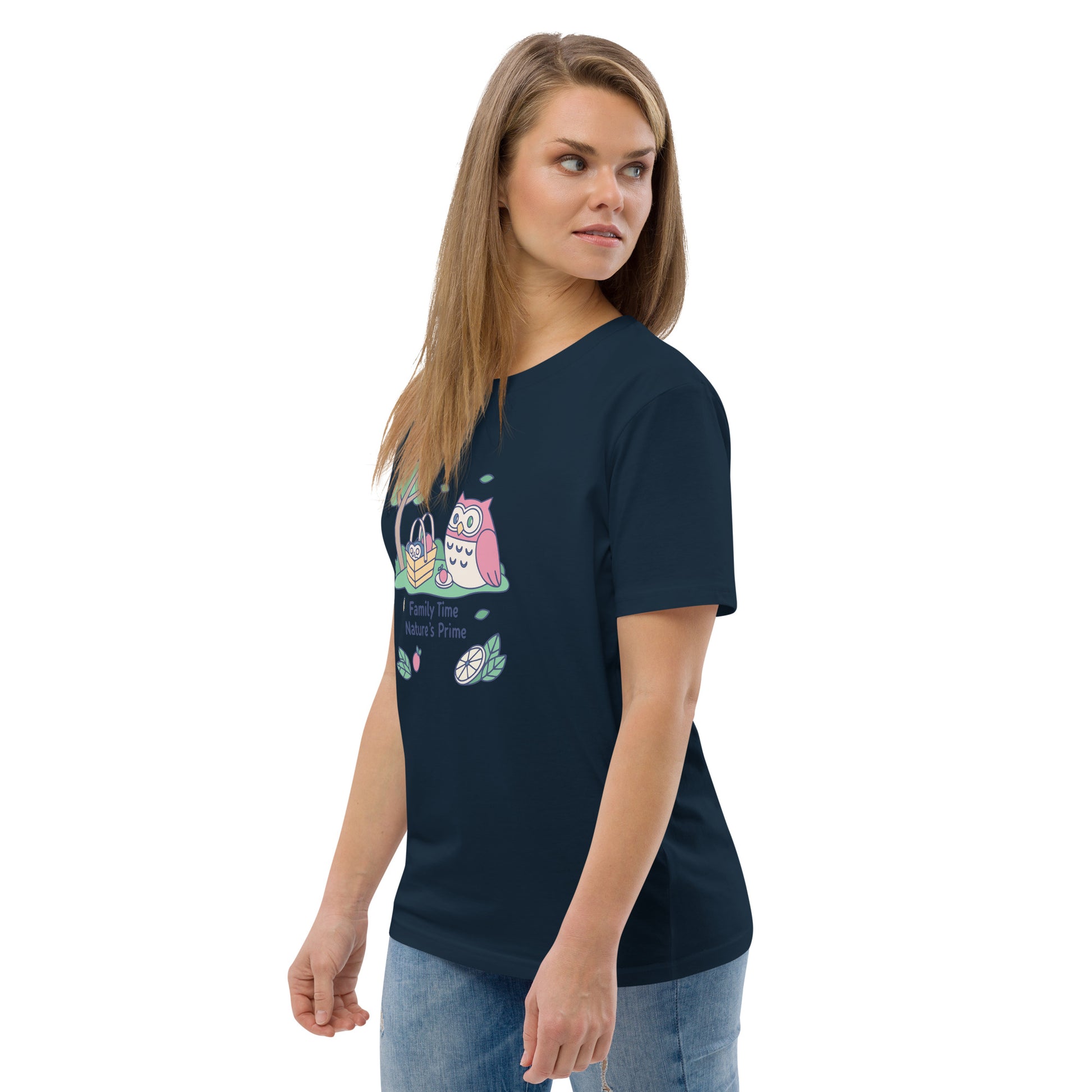 Unisex Organic Cotton T-Shirt – OwlNest Sustainable Fashion Essential for Family Day Dudeily