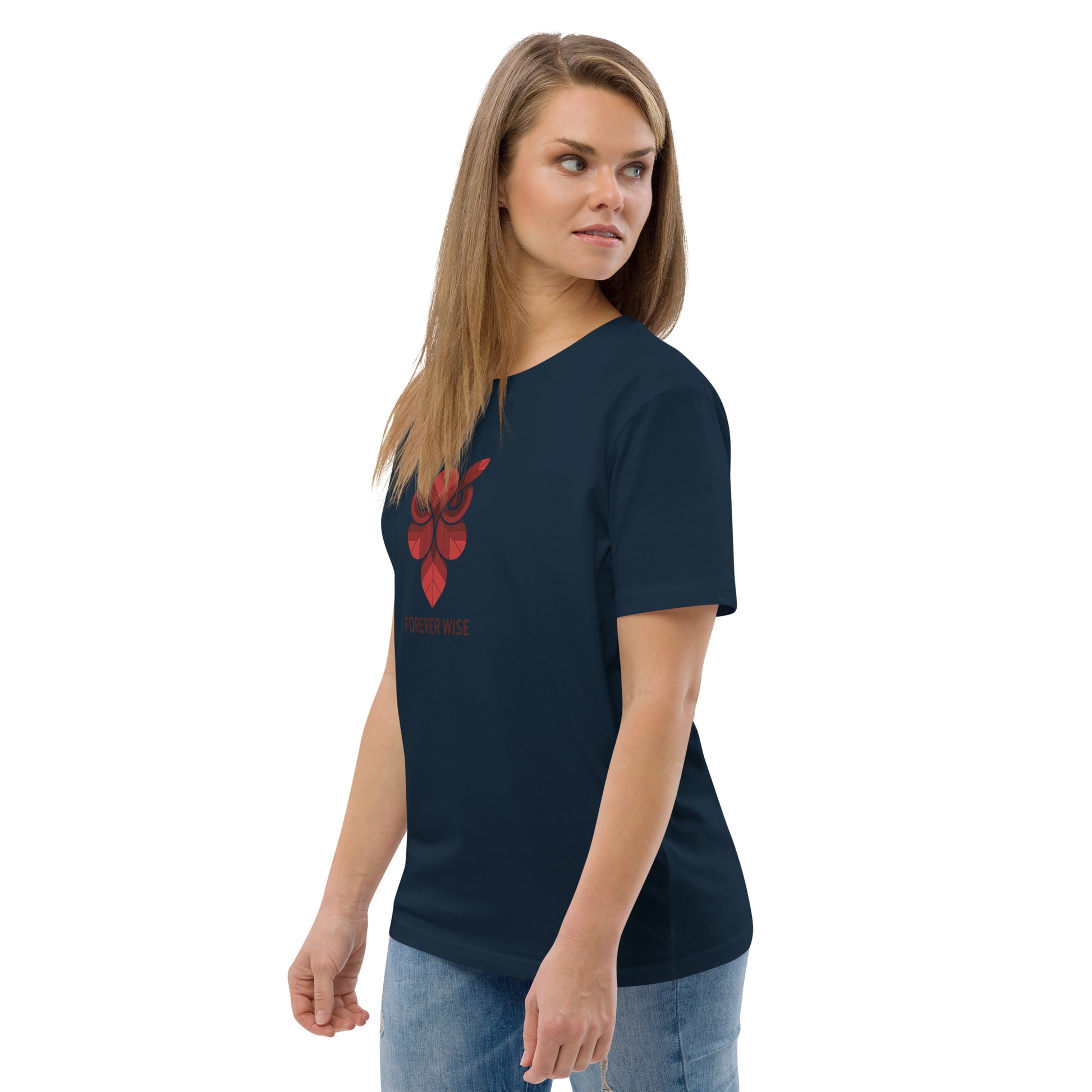 Unisex Organic Cotton T-Shirt: 'Forever Wise' | Sustainable Owl Fashion USA Dudeily