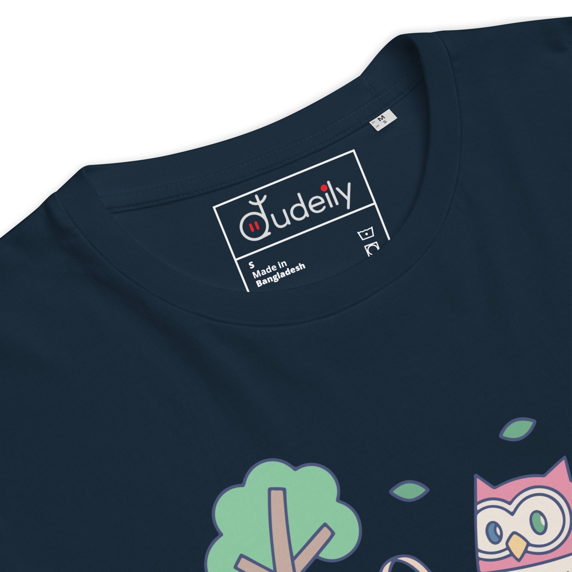 Unisex Organic Cotton T-Shirt – OwlNest Sustainable Fashion Essential for Family Day Dudeily