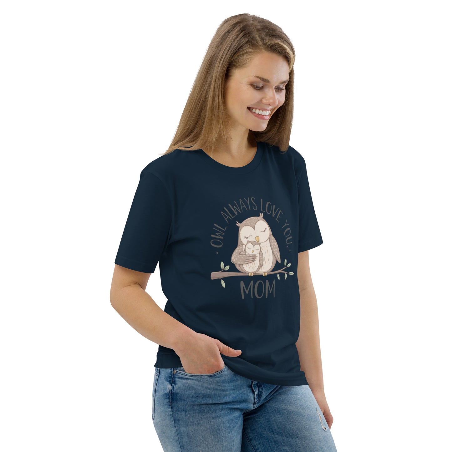 Unisex Organic Cotton T-Shirt – Eco-Friendly Owl Design by Dudeily Dudeily