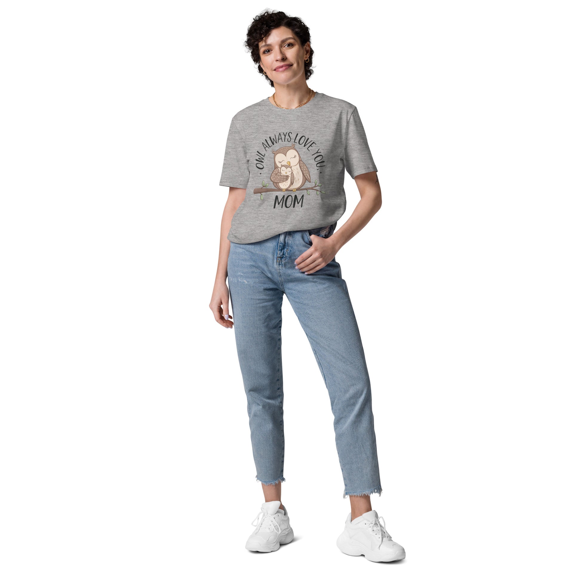 Unisex Organic Cotton T-Shirt – Eco-Friendly Owl Design by Dudeily Dudeily