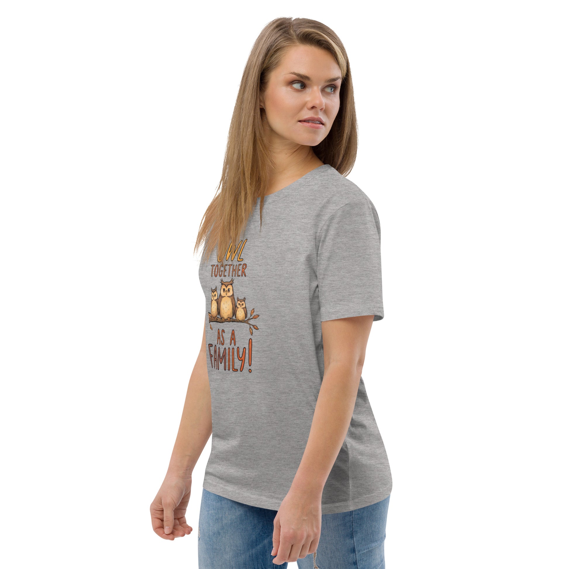 Unisex Organic Cotton T-Shirt – OwlNest Sustainable Fashion Classic for Family Day Outings Dudeily