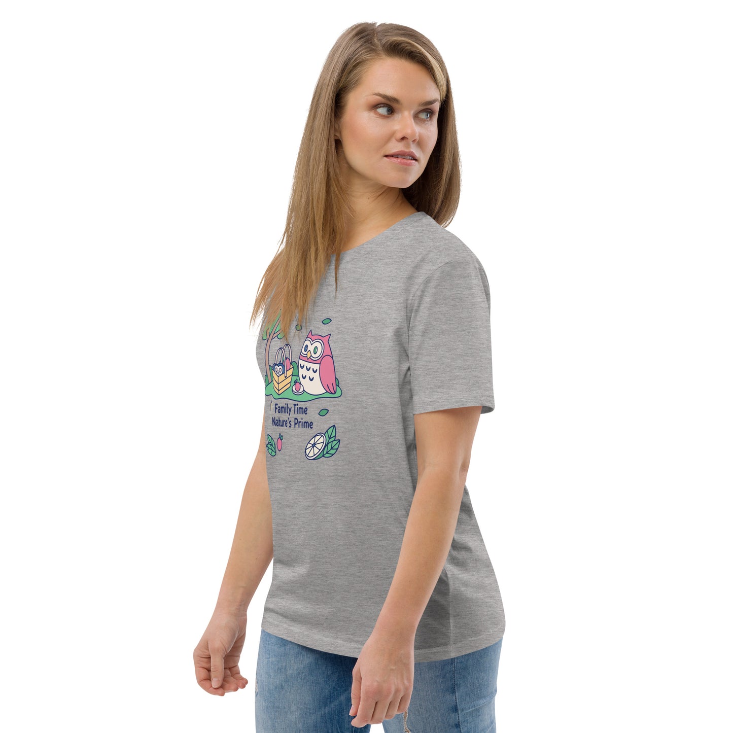 Unisex Organic Cotton T-Shirt – OwlNest Sustainable Fashion Essential for Family Day Dudeily