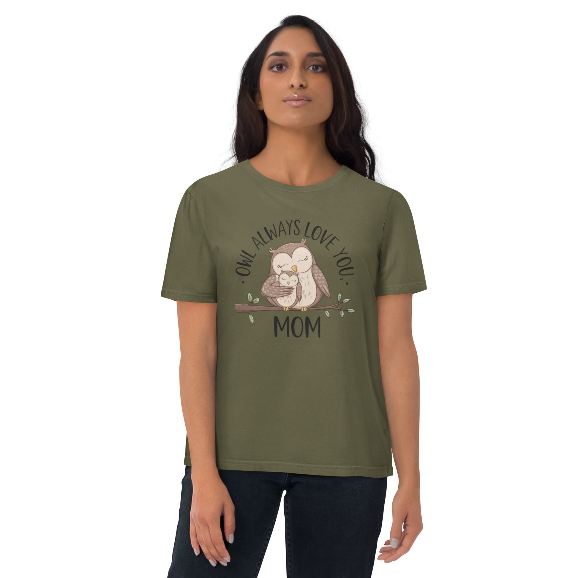 Unisex Organic Cotton T-Shirt – Eco-Friendly Owl Design by Dudeily Dudeily