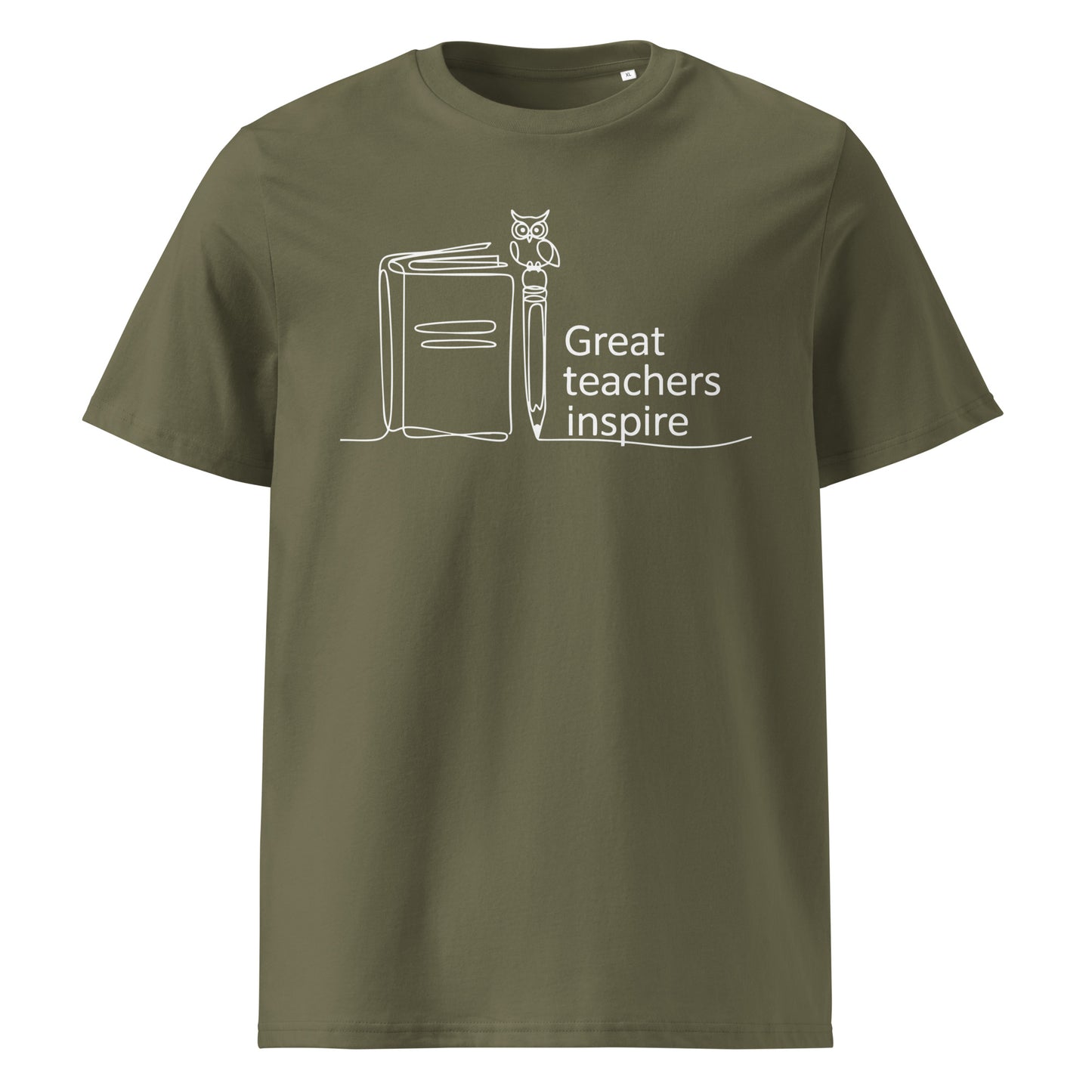 Unisex organic cotton t-shirt Khaki Dudeily