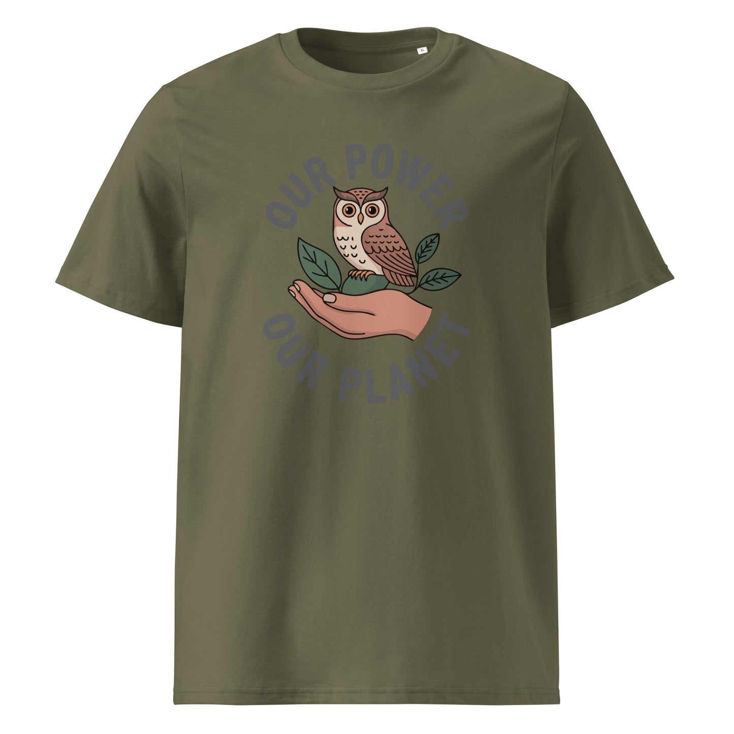 Unisex organic cotton t-shirt Khaki Dudeily