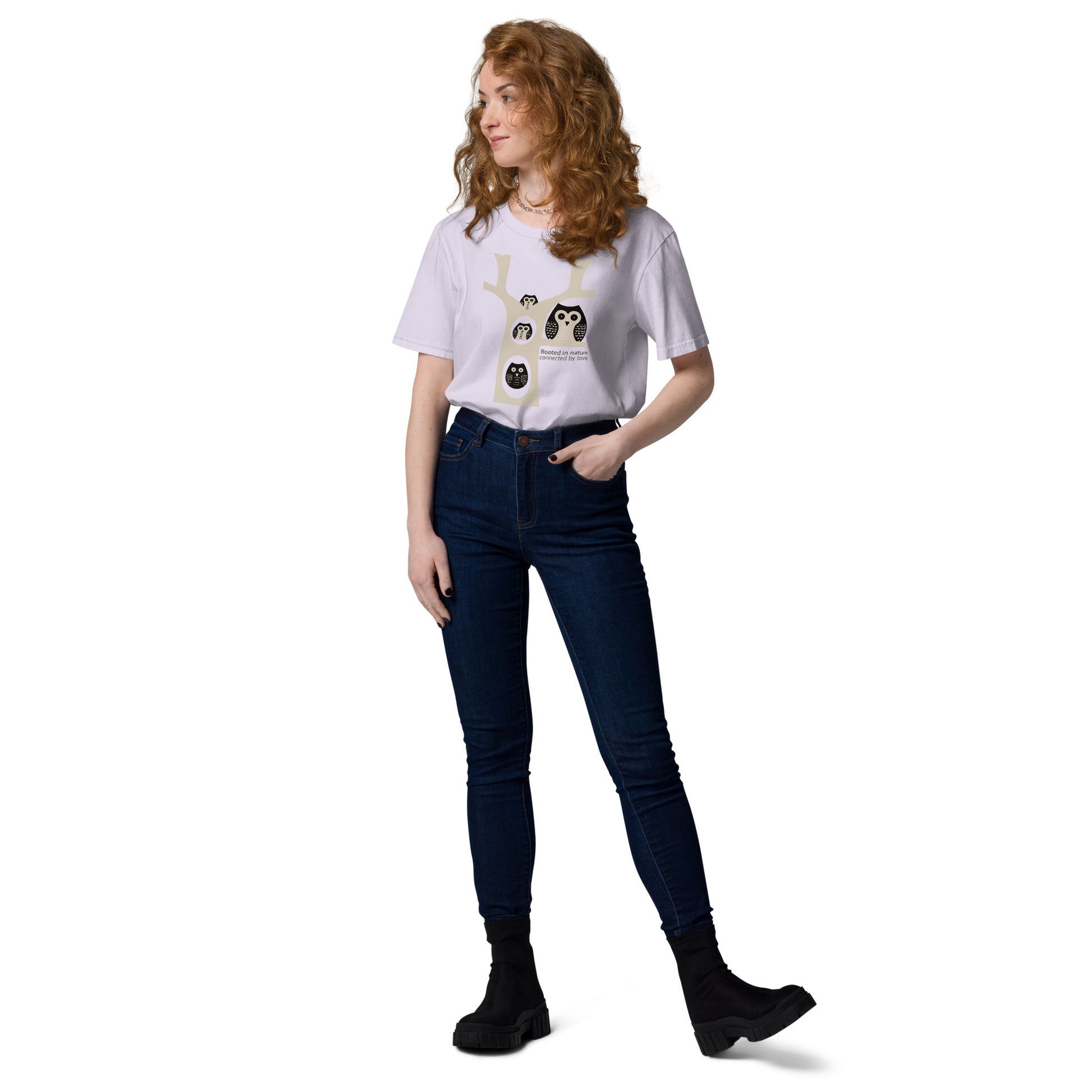 Unisex Organic Cotton T-Shirt – OwlNest Sustainable Fashion for Family Day Wear Dudeily