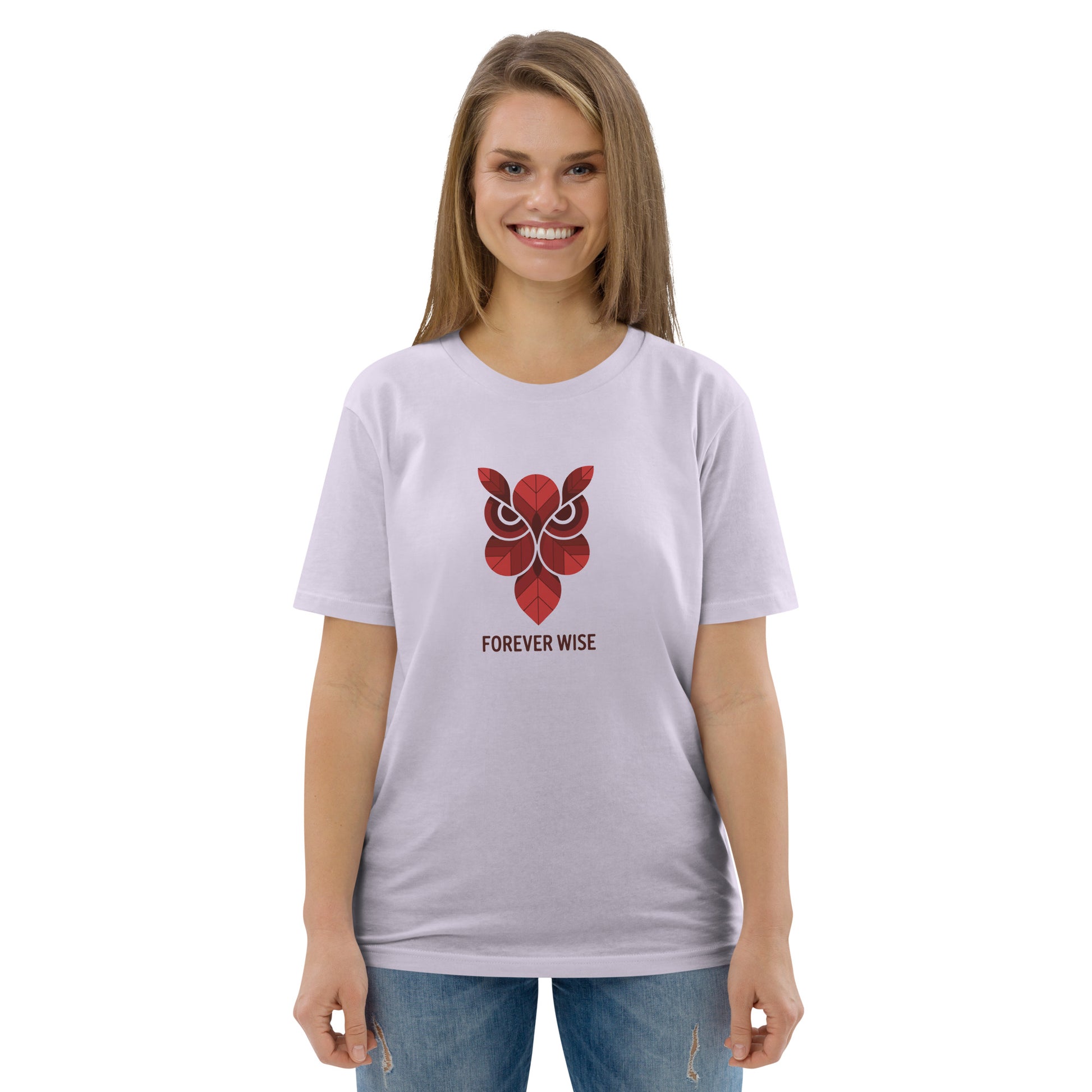 Unisex Organic Cotton T-Shirt: 'Forever Wise' | Sustainable Owl Fashion USA Dudeily