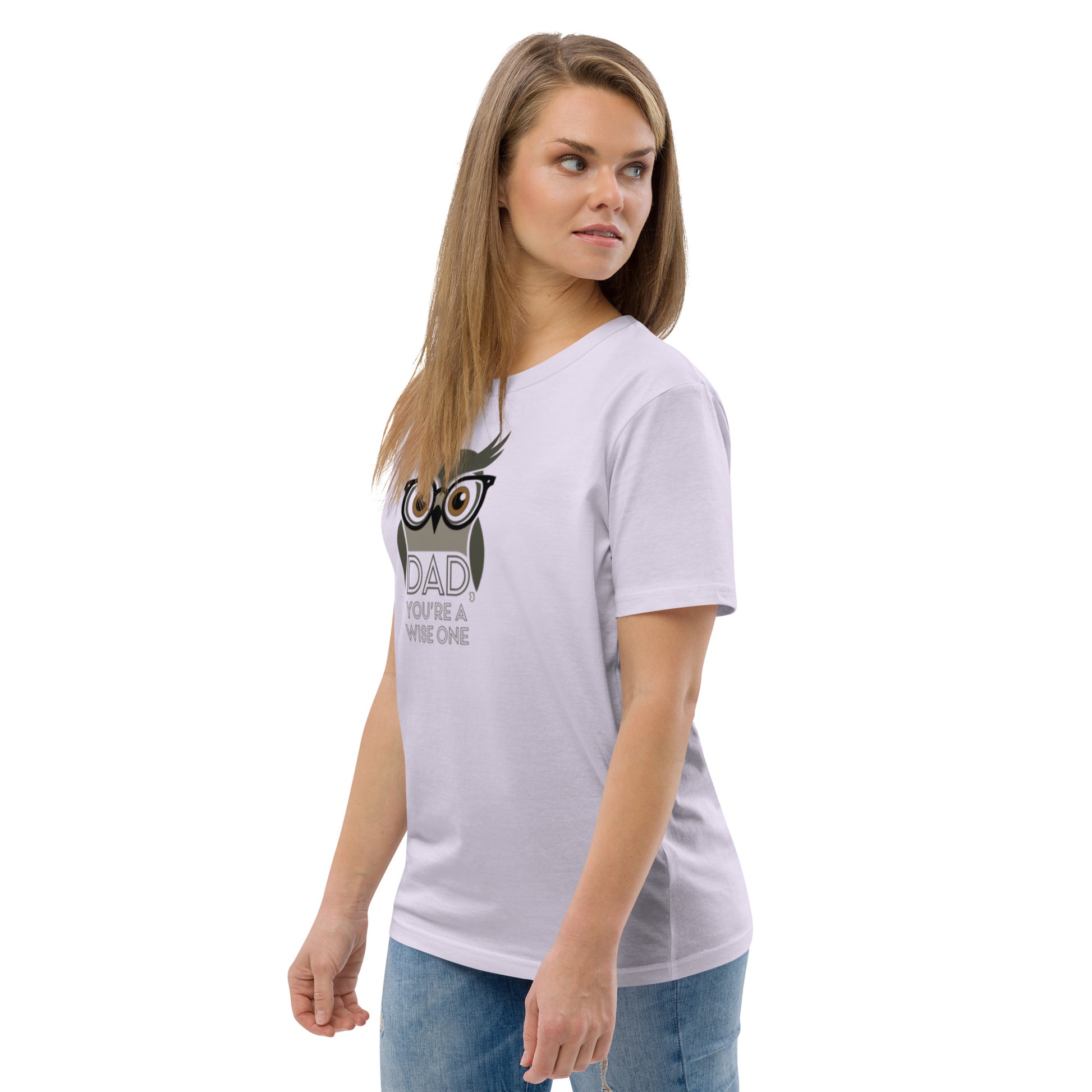 Unisex Organic Cotton T-Shirt – Owl-Themed Eco-Friendly Style for Father's Day Gifts by Dudeily Dudeily