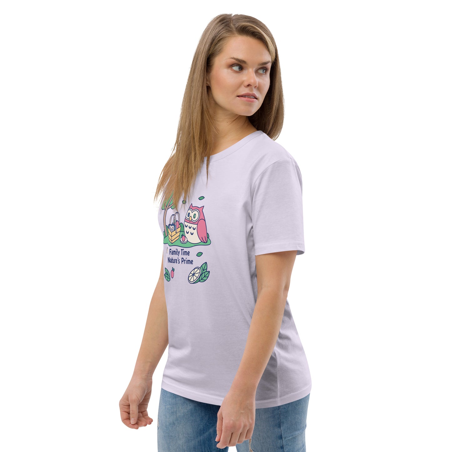 Unisex Organic Cotton T-Shirt – OwlNest Sustainable Fashion Essential for Family Day Dudeily