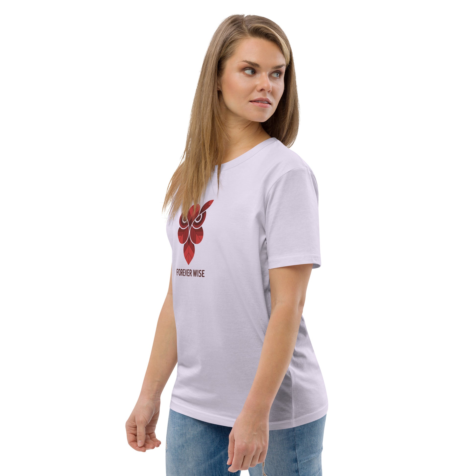 Unisex Organic Cotton T-Shirt: 'Forever Wise' | Sustainable Owl Fashion USA Dudeily