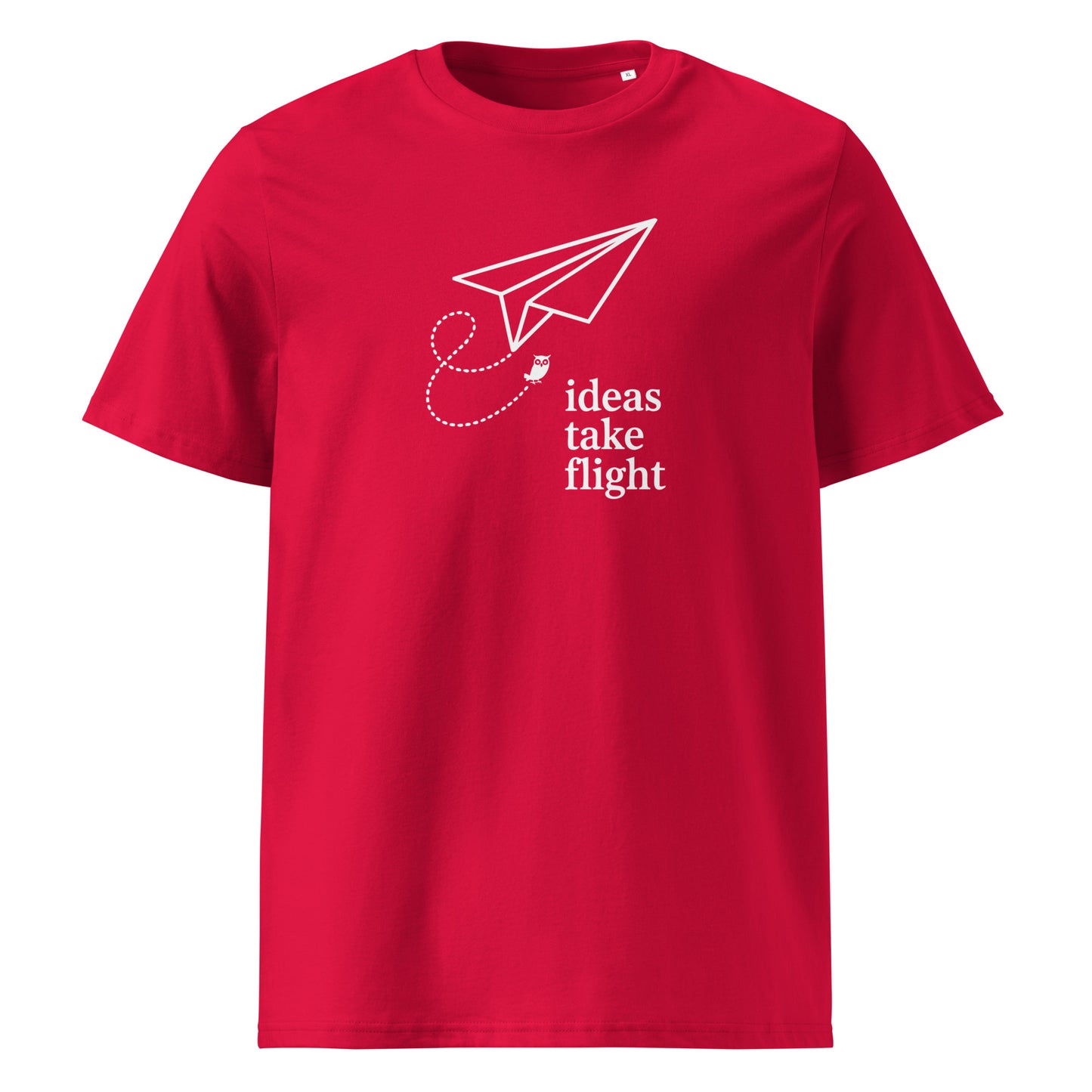 Unisex organic cotton t-shirt Red Dudeily