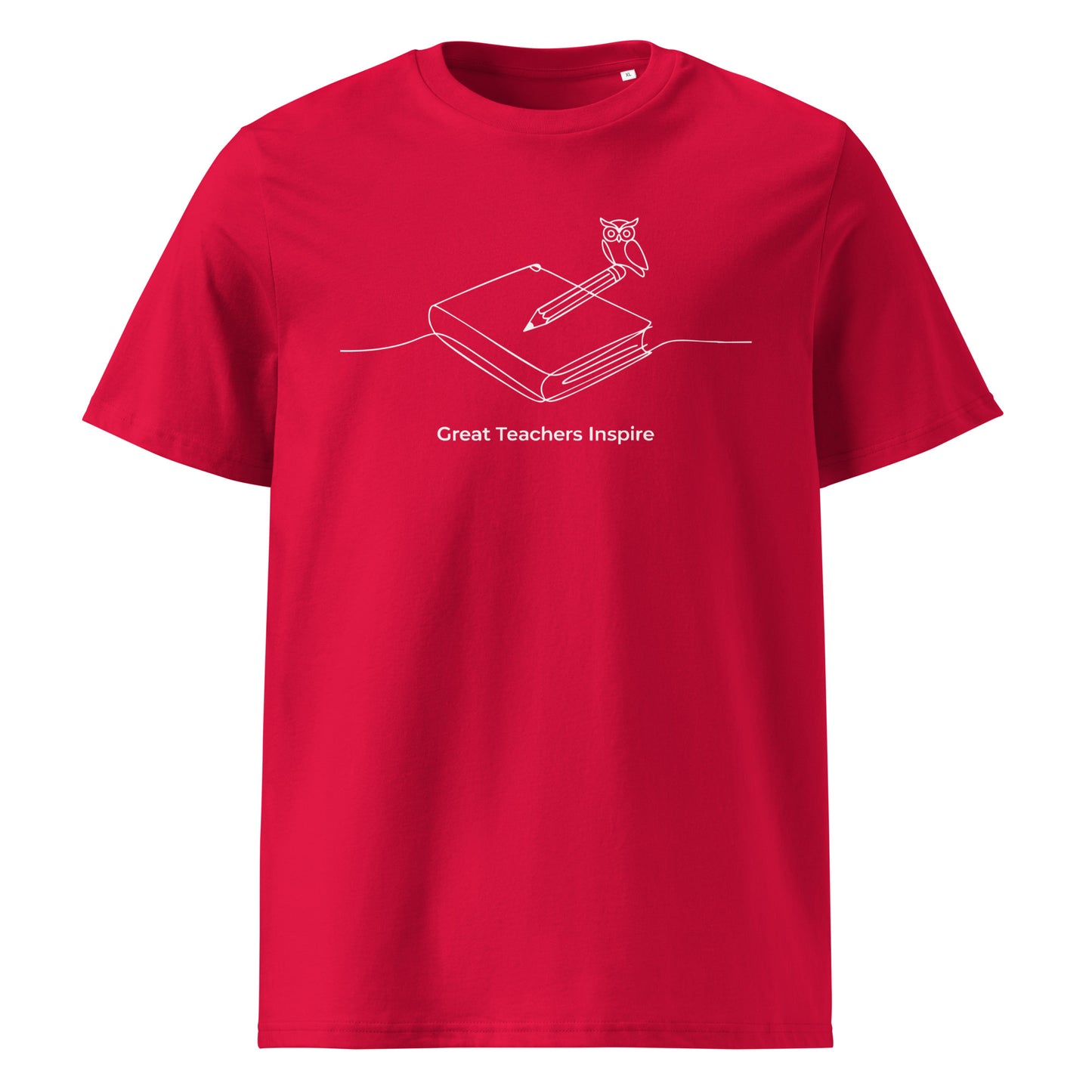 Unisex organic cotton t-shirt Red Dudeily