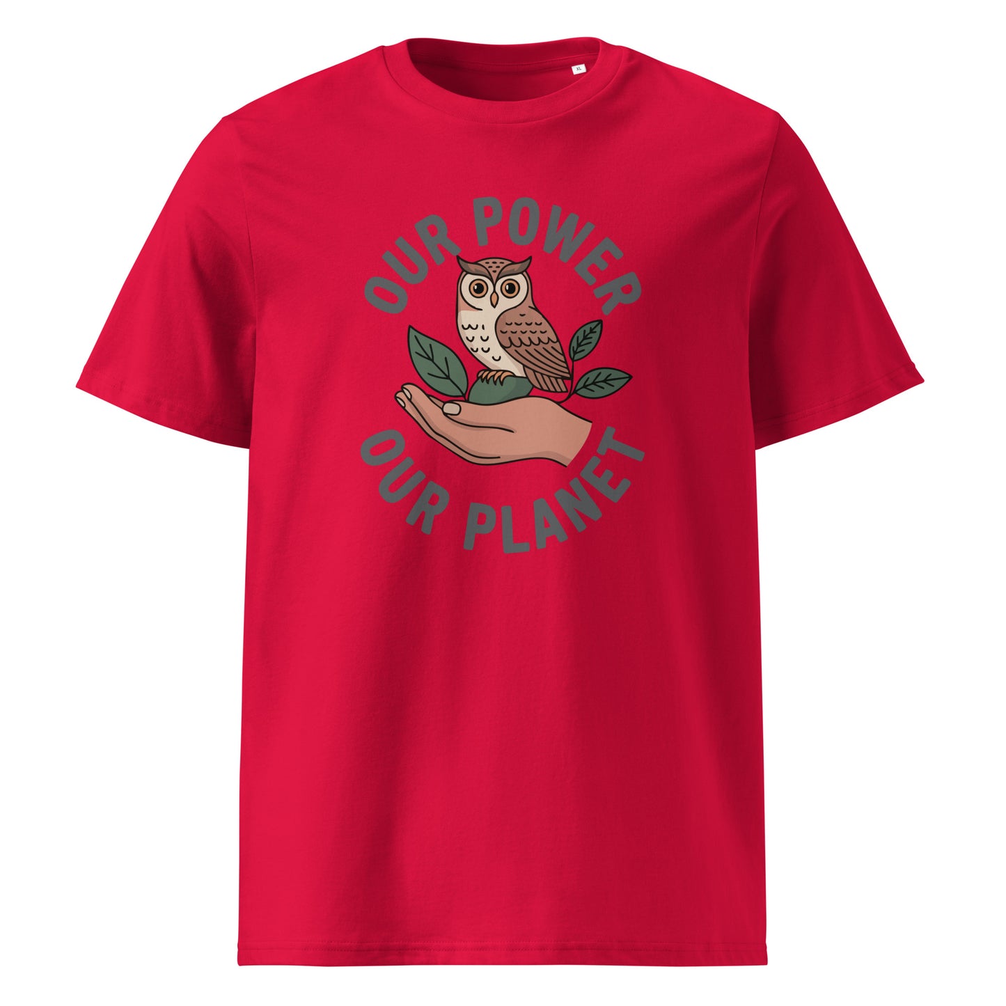 Unisex organic cotton t-shirt Red Dudeily