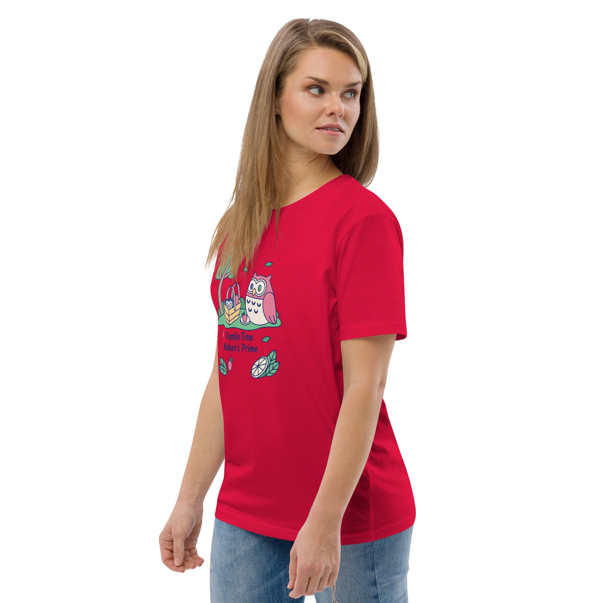 Unisex Organic Cotton T-Shirt – OwlNest Sustainable Fashion Essential for Family Day Dudeily