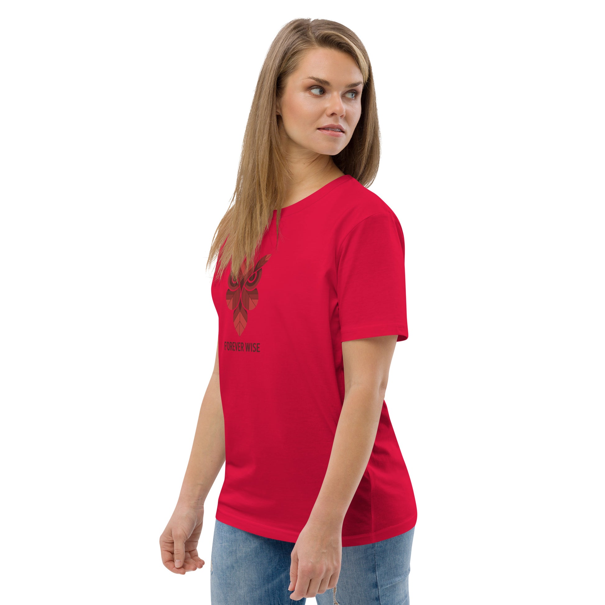 Unisex Organic Cotton T-Shirt: 'Forever Wise' | Sustainable Owl Fashion USA Dudeily