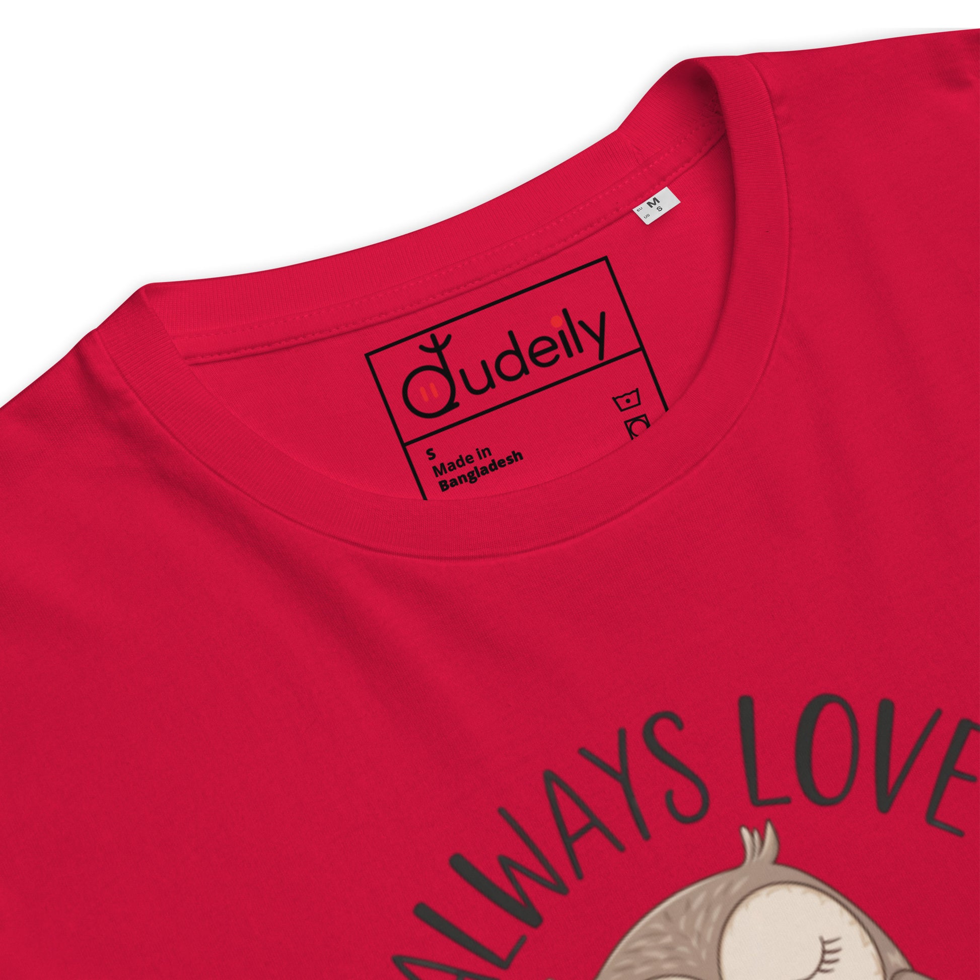 Unisex Organic Cotton T-Shirt – Eco-Friendly Owl Design by Dudeily Dudeily