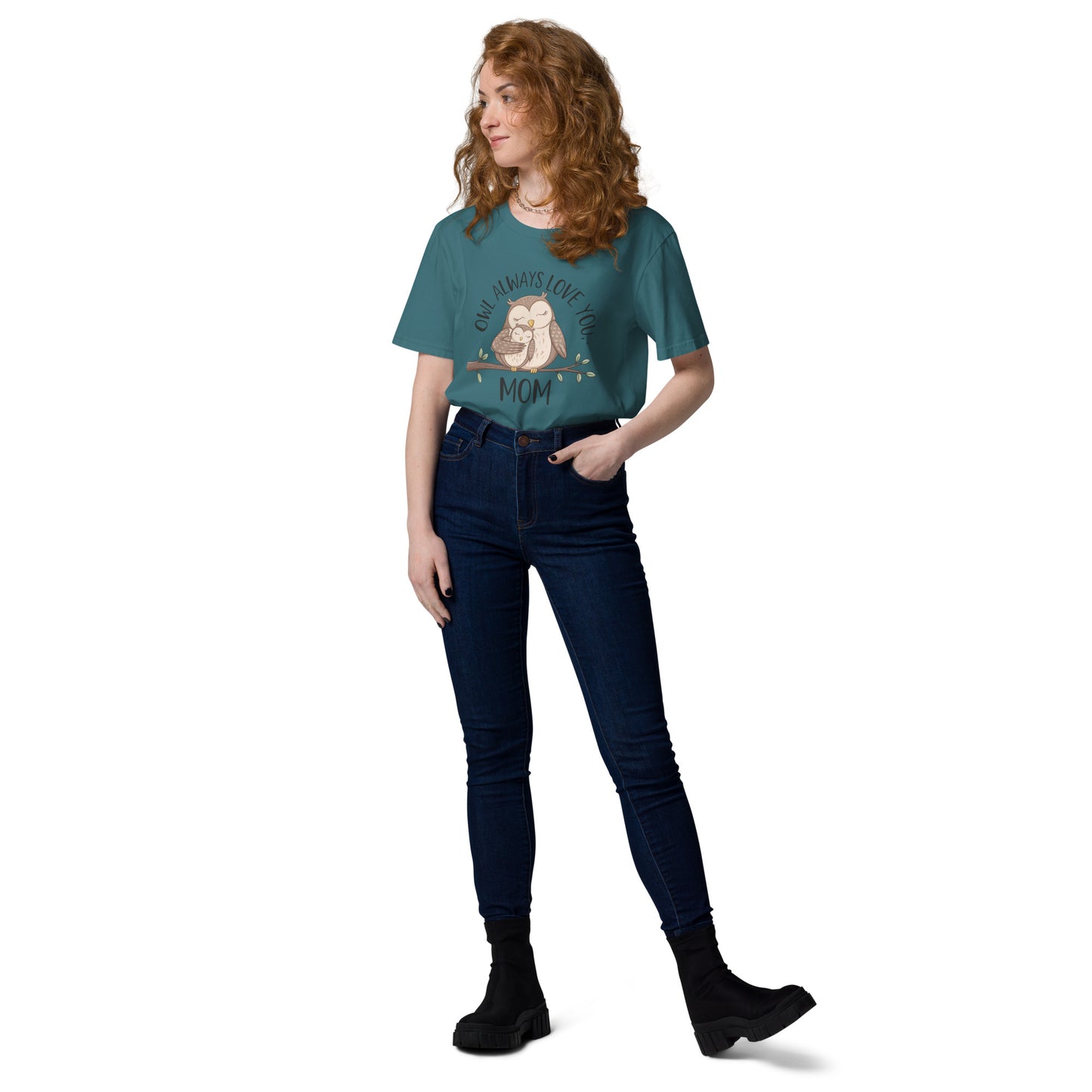 Unisex Organic Cotton T-Shirt – Eco-Friendly Owl Design by Dudeily Dudeily