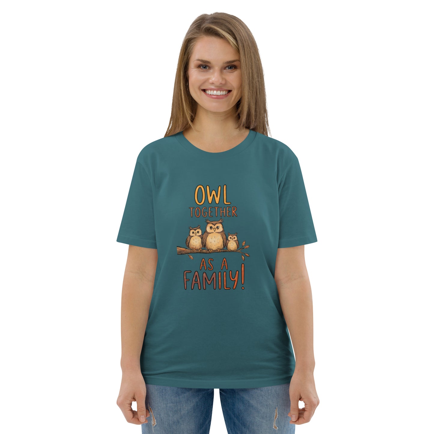 Unisex Organic Cotton T-Shirt – OwlNest Sustainable Fashion Classic for Family Day Outings Stargazer Dudeily