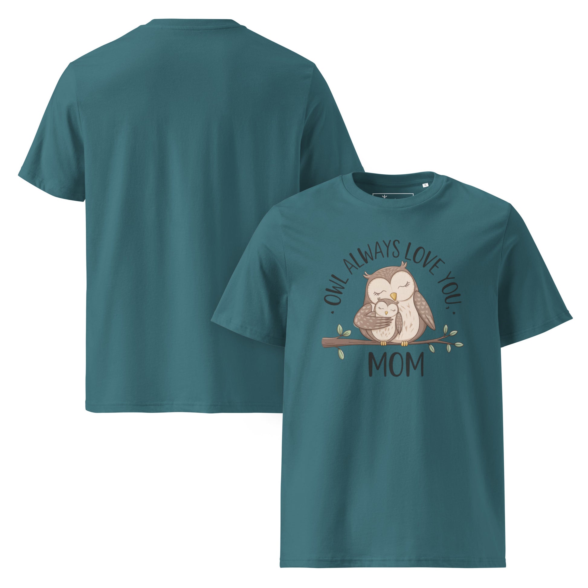 Unisex Organic Cotton T-Shirt – Eco-Friendly Owl Design by Dudeily Dudeily