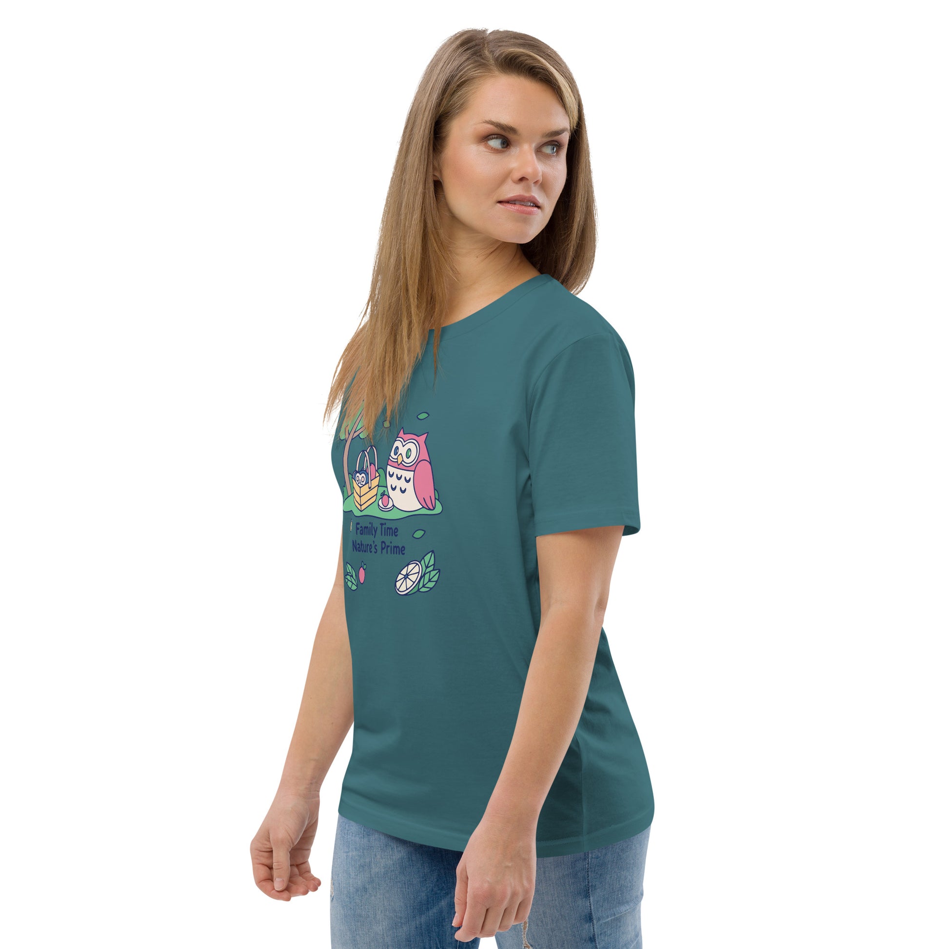 Unisex Organic Cotton T-Shirt – OwlNest Sustainable Fashion Essential for Family Day Dudeily