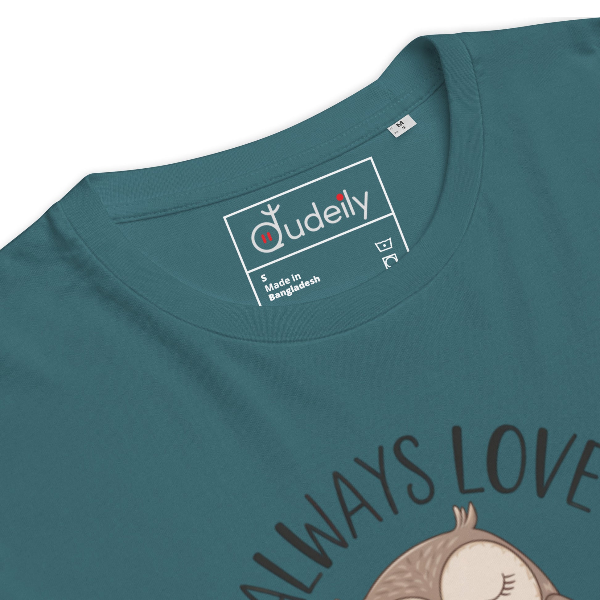 Unisex Organic Cotton T-Shirt – Eco-Friendly Owl Design by Dudeily Dudeily